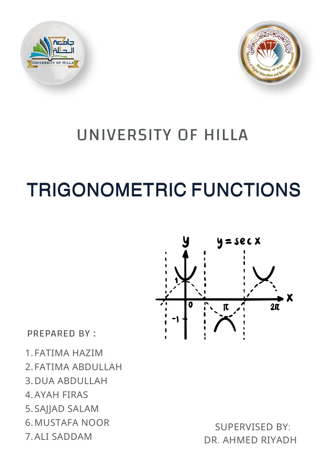 غلاف تقرير Trigonometric Functions