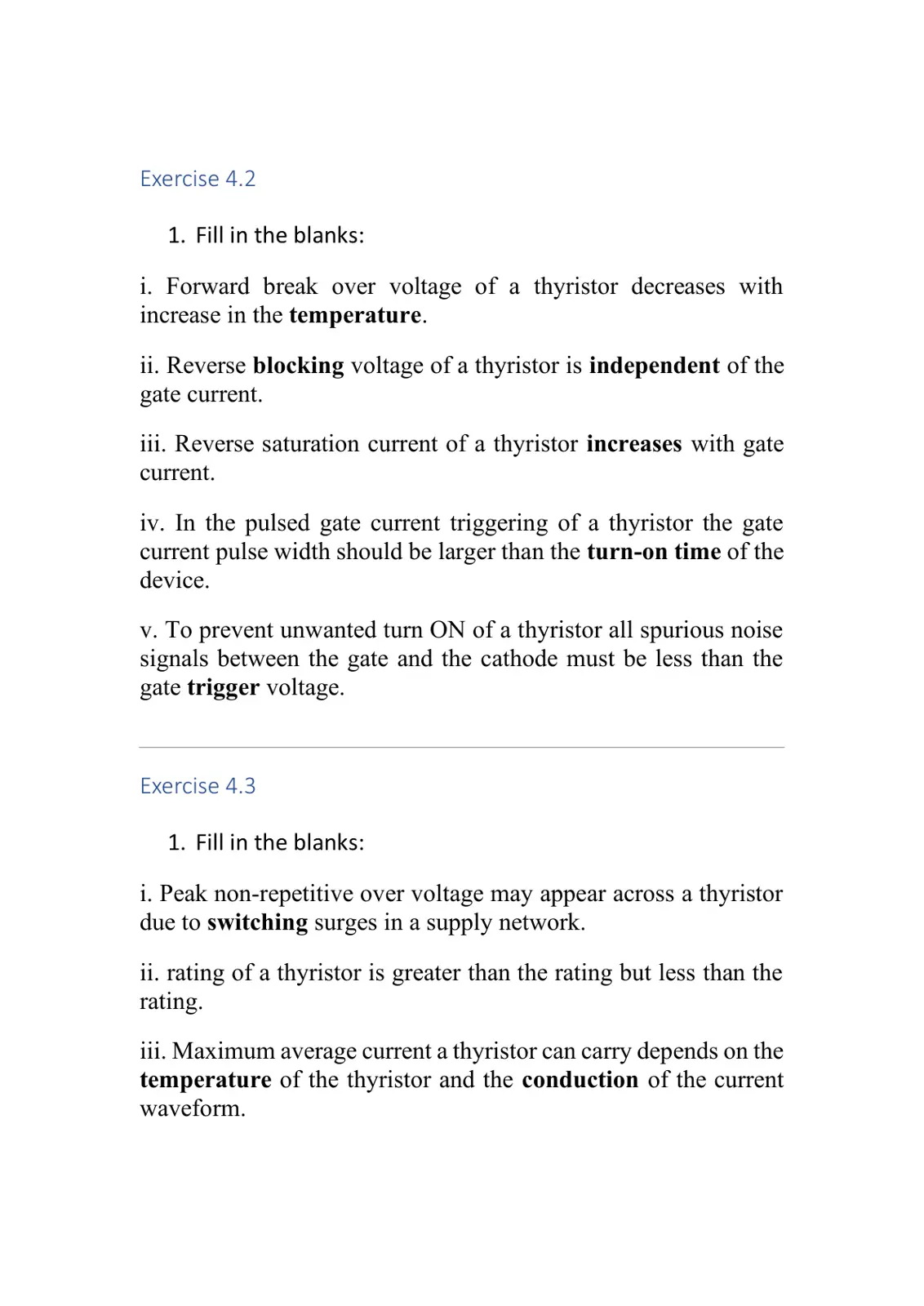 غلاف تقرير Thyristor Exercises