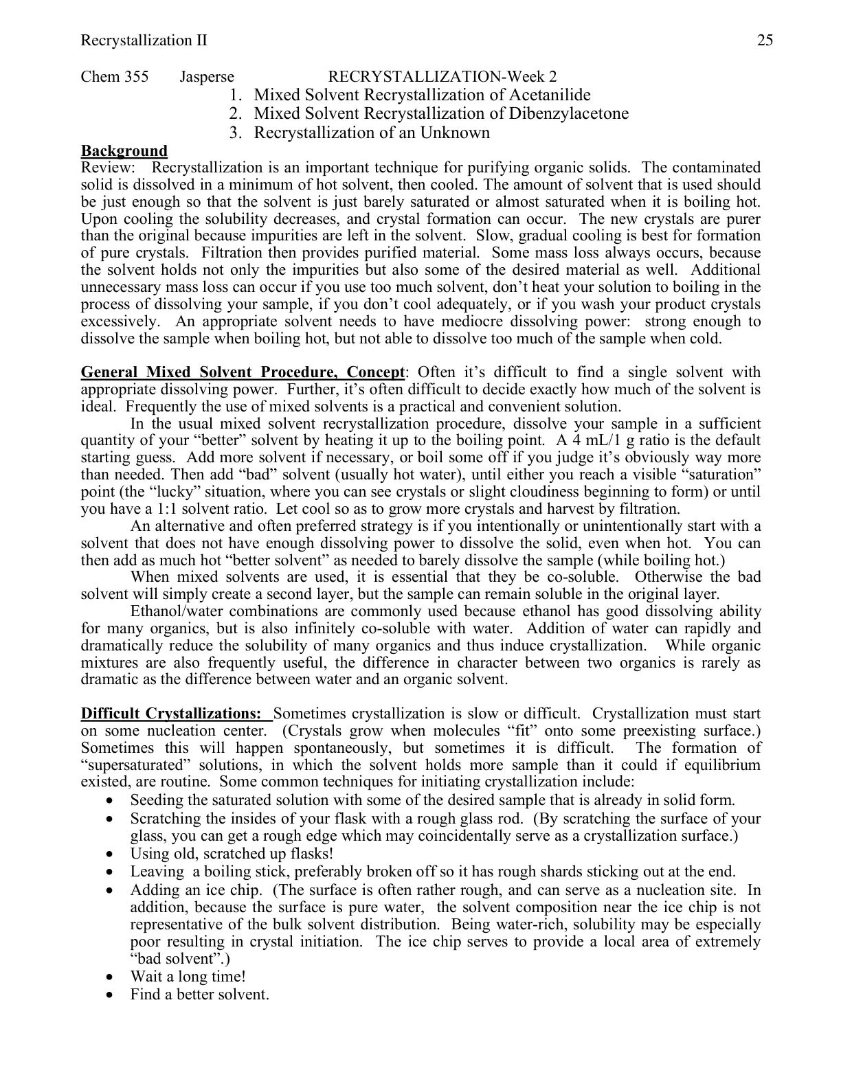 غلاف تقرير Recrystallization II