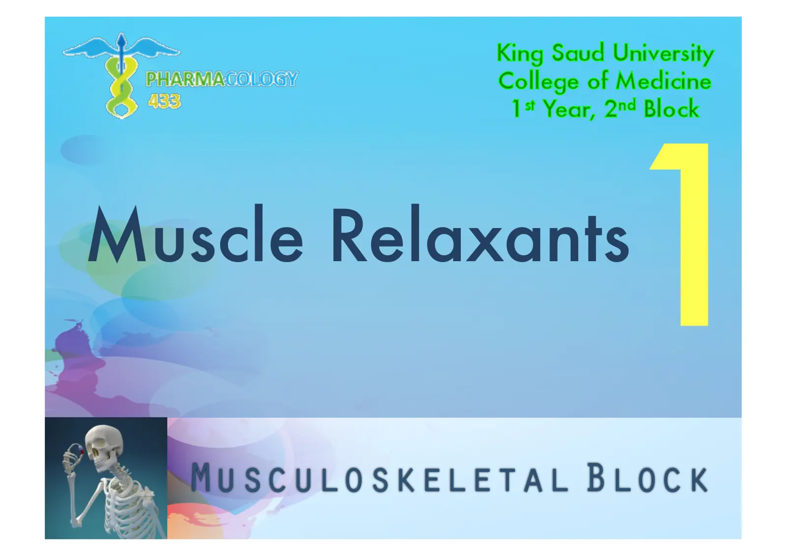غلاف تقرير Muscle Relaxants