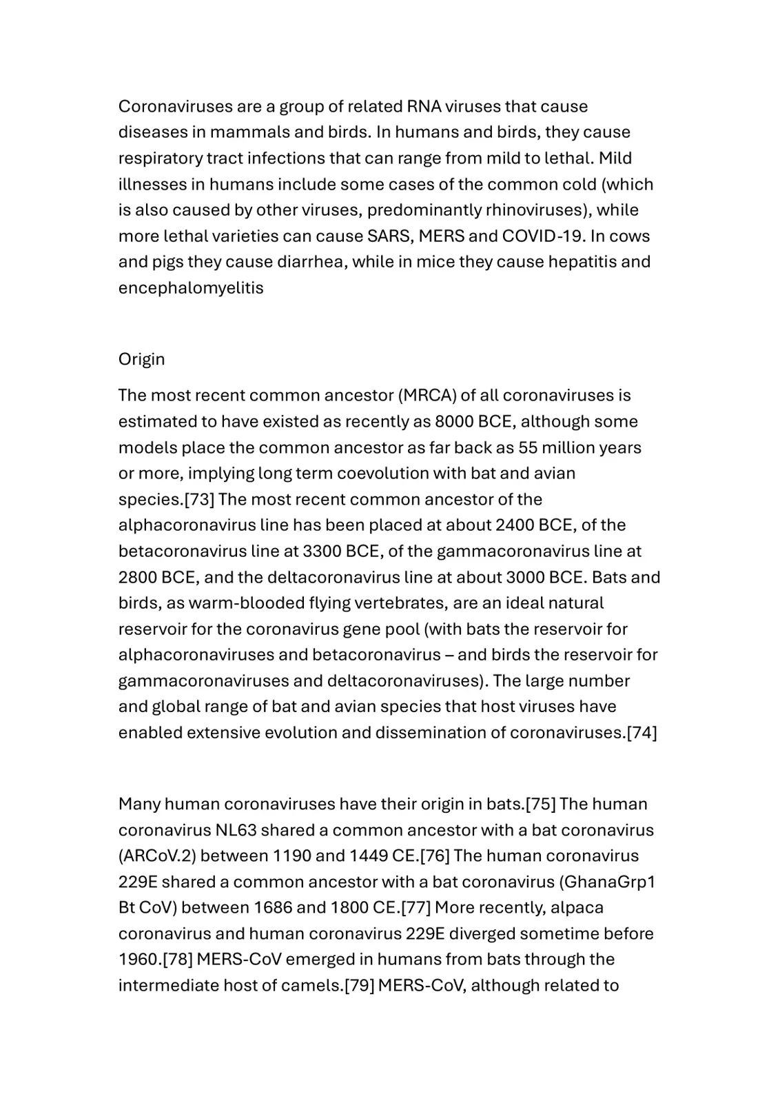 غلاف تقرير Coronaviruses