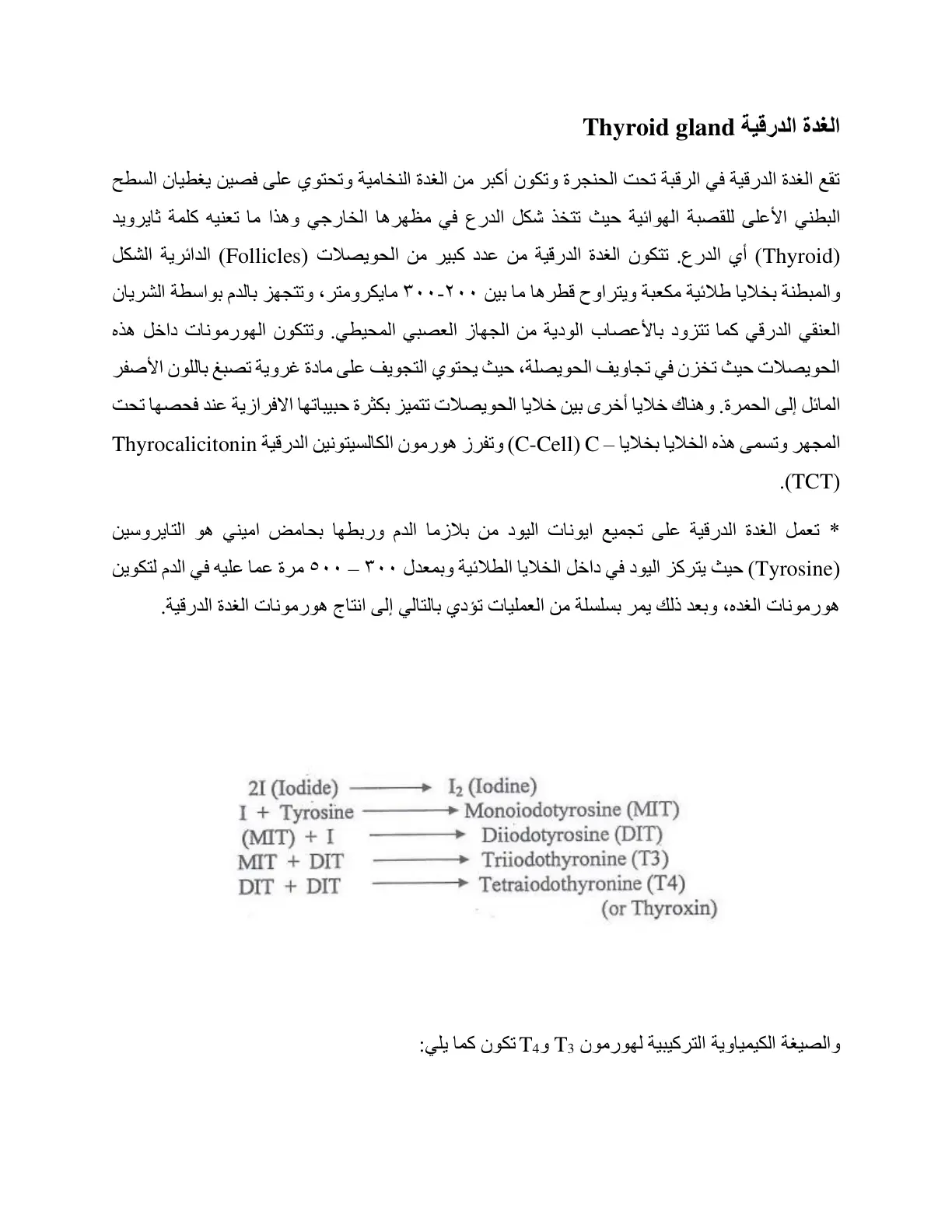 غلاف تقرير الغدة الدرقية Thyroid gland