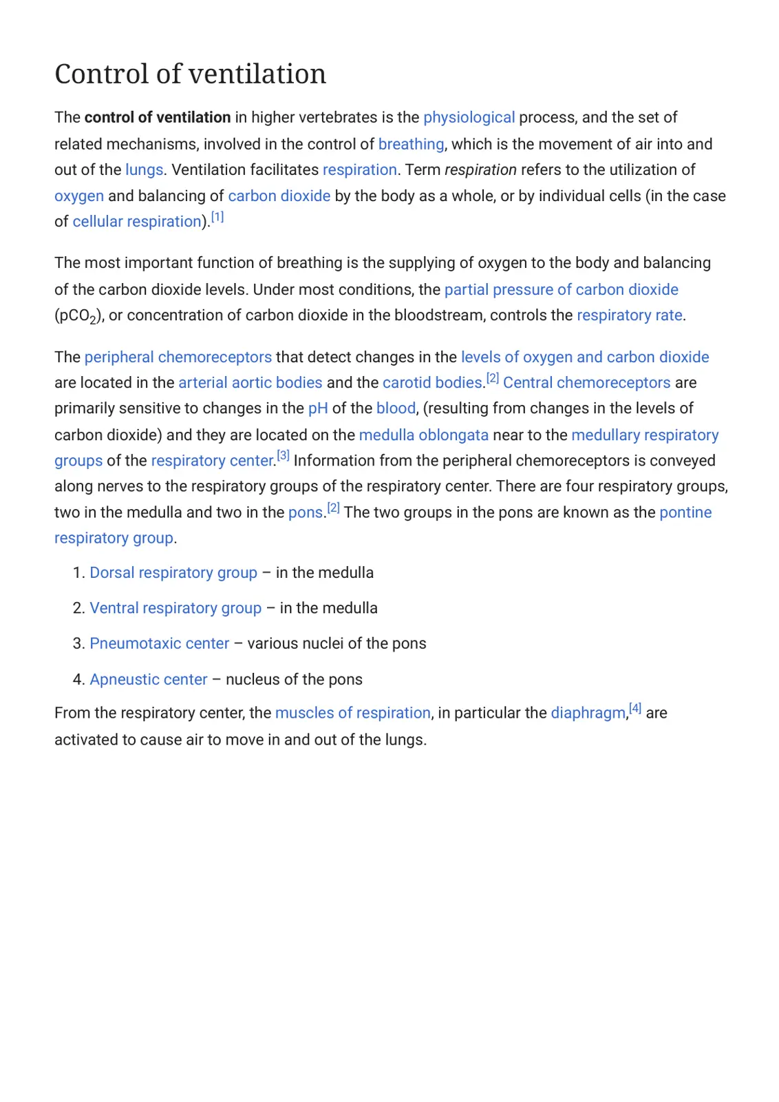 غلاف تقرير Control of ventilation