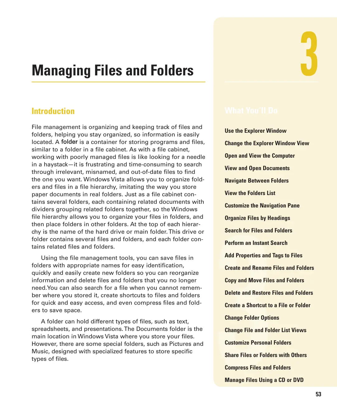 غلاف تقرير Managing Files and Folders