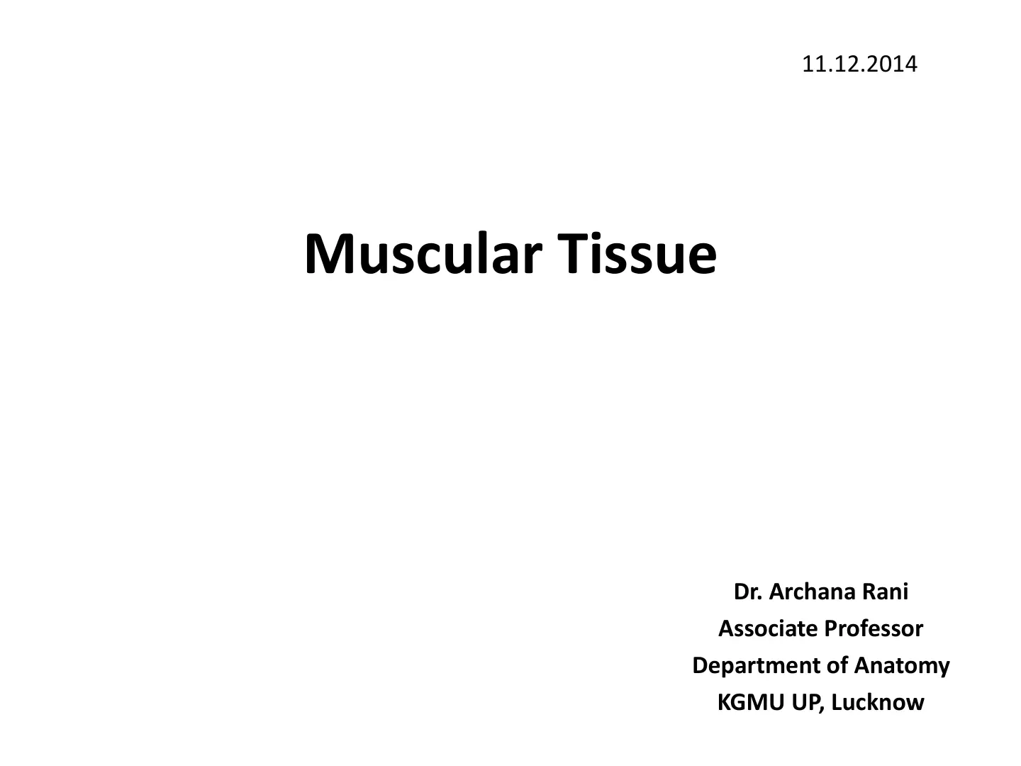 غلاف تقرير Muscular Tissue