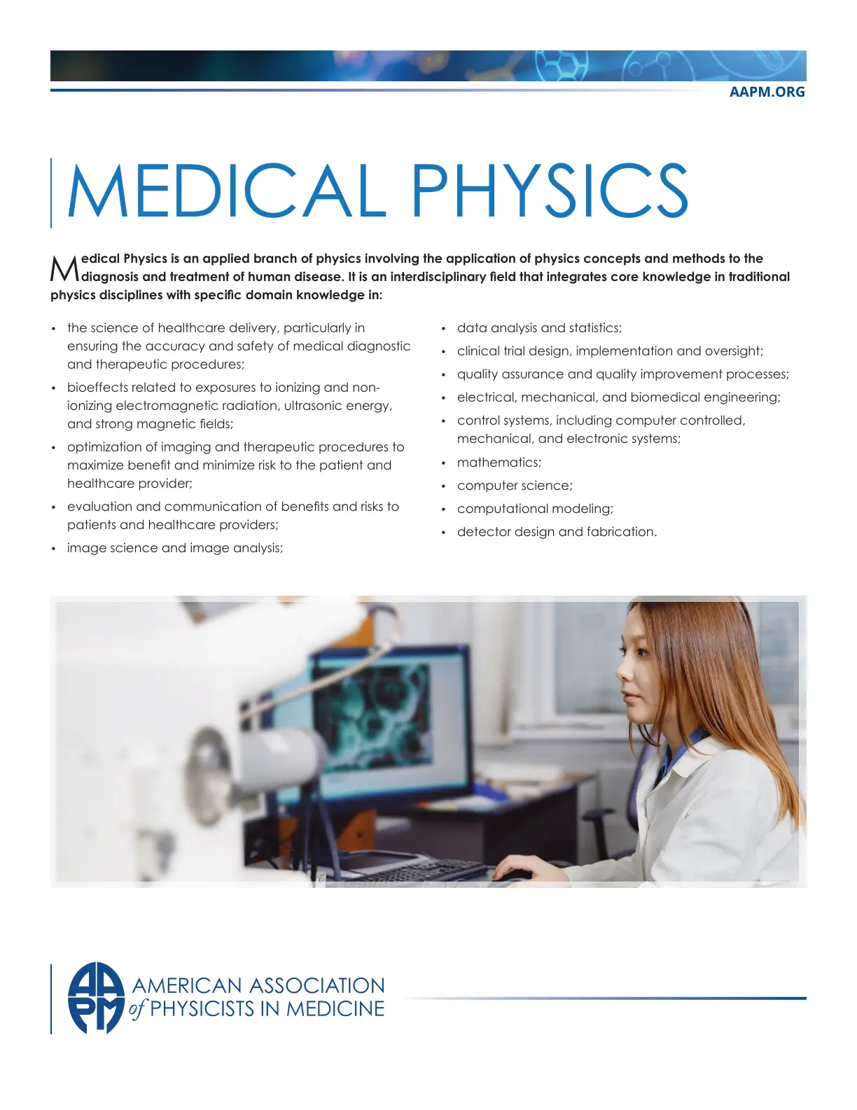 غلاف تقرير MEDICAL PHYSICS