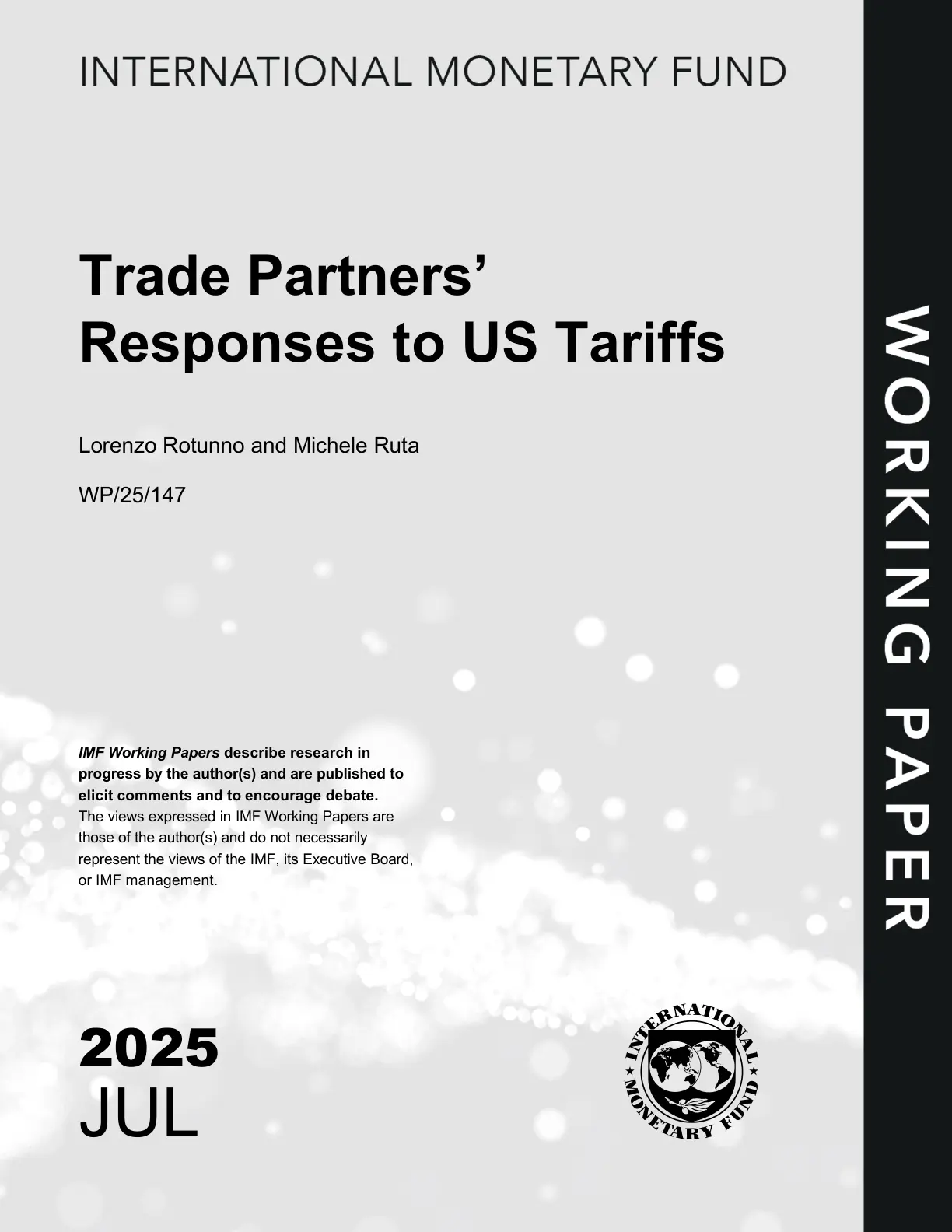 غلاف تقرير Trade Partners' Responses to US Tariffs