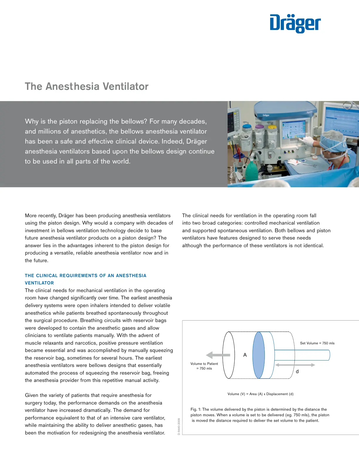 غلاف تقرير The Anesthesia Ventilator