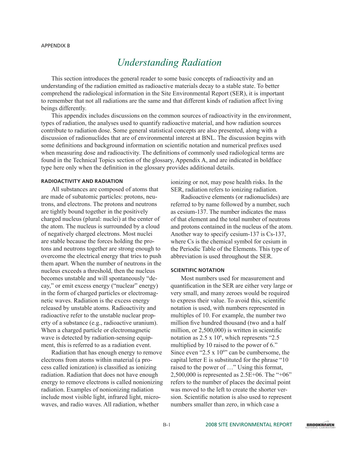 غلاف تقرير Understanding Radiation
