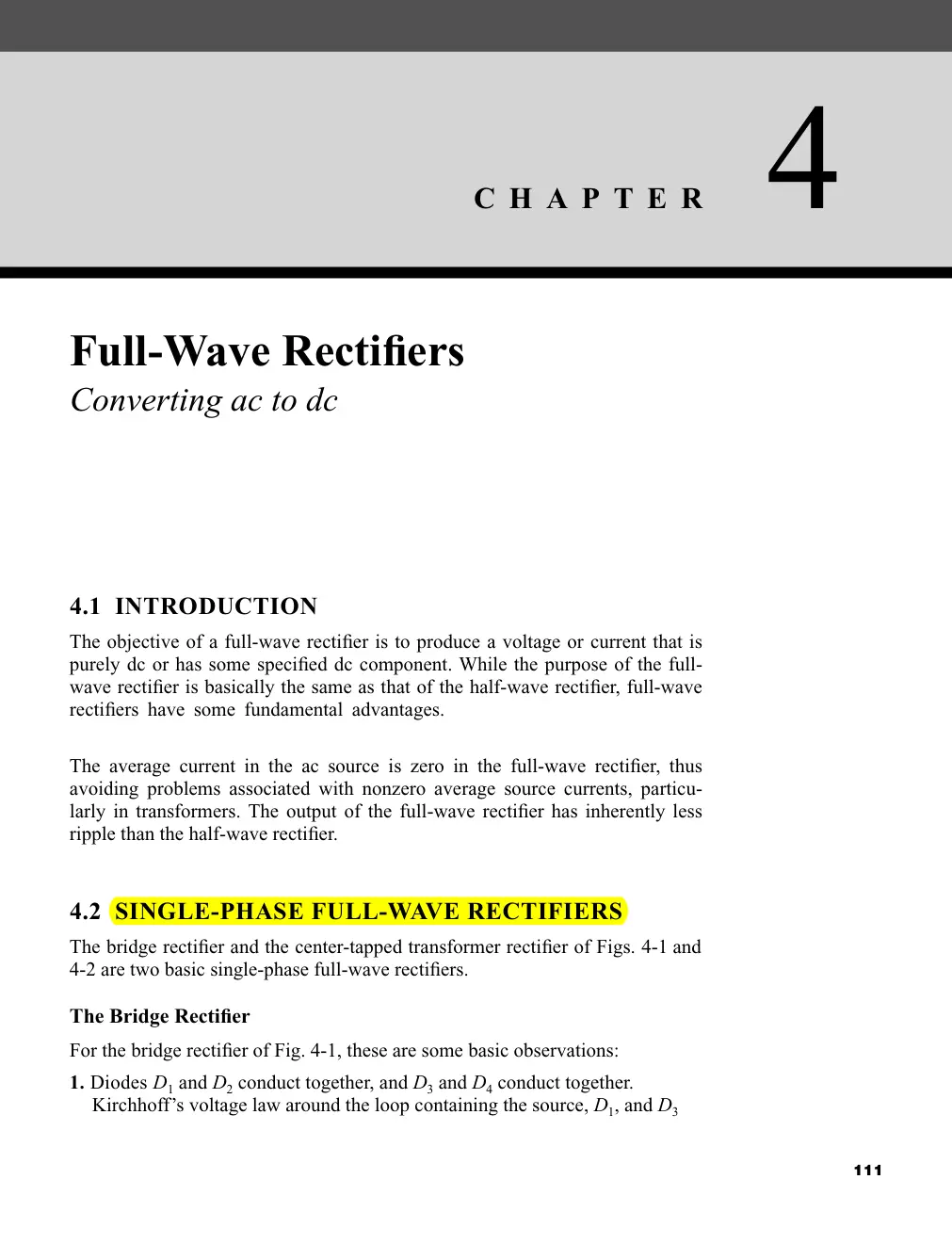 غلاف تقرير Full-Wave Rectifiers