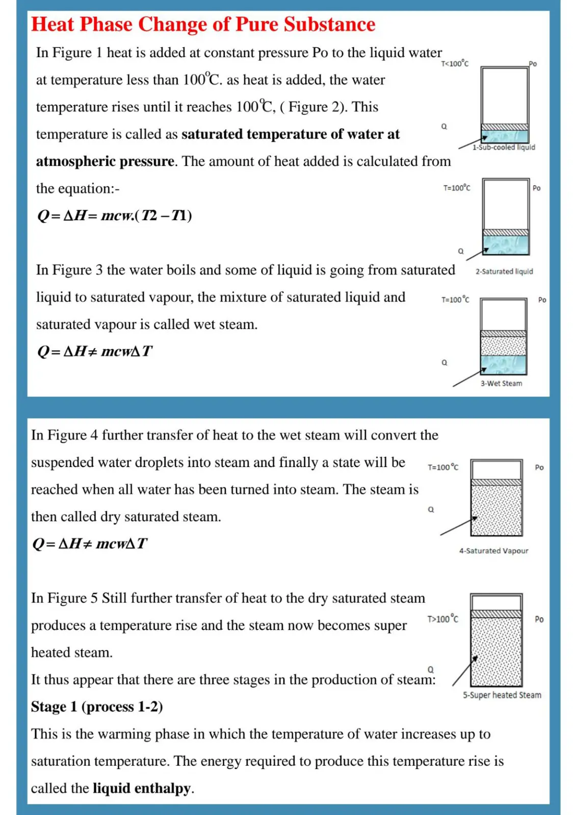غلاف تقرير Heat Phase Change of Pure Substance
