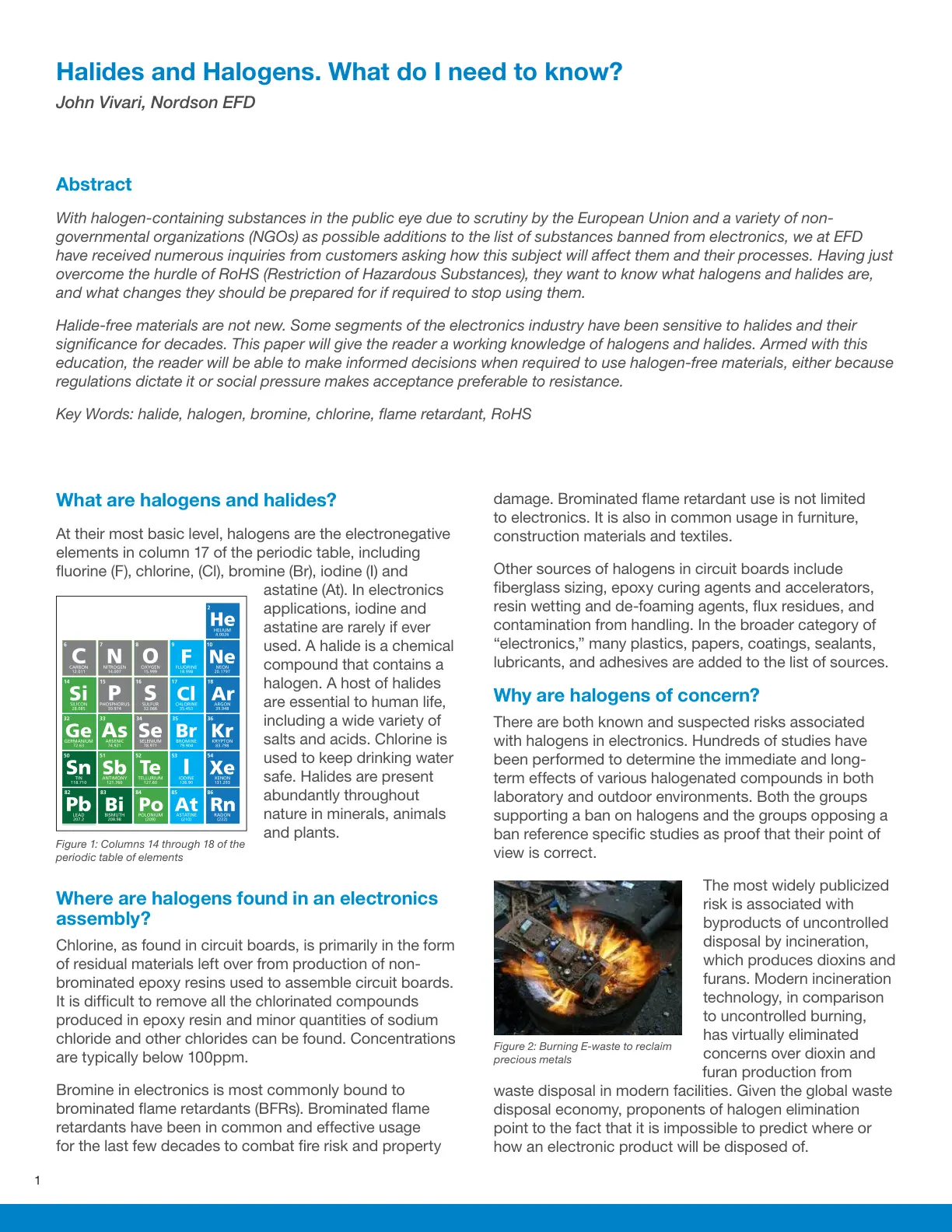 غلاف تقرير Halides and Halogens. What do I need to know?