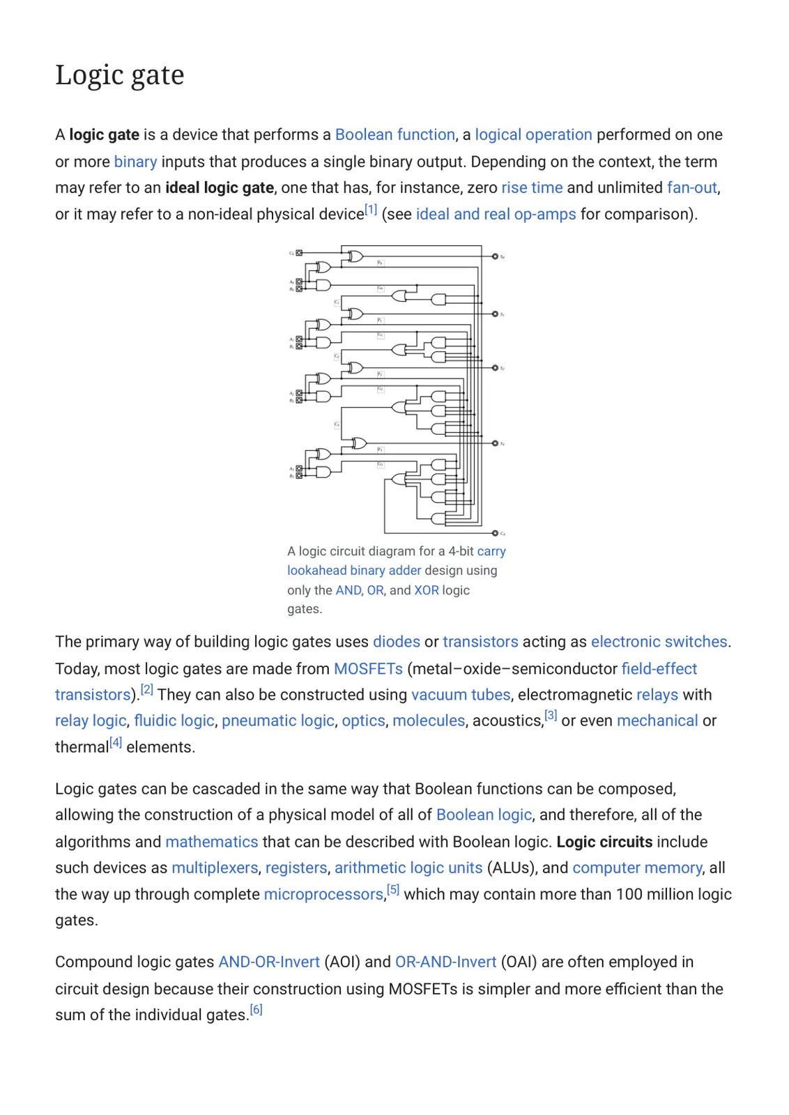 غلاف تقرير Logic gate