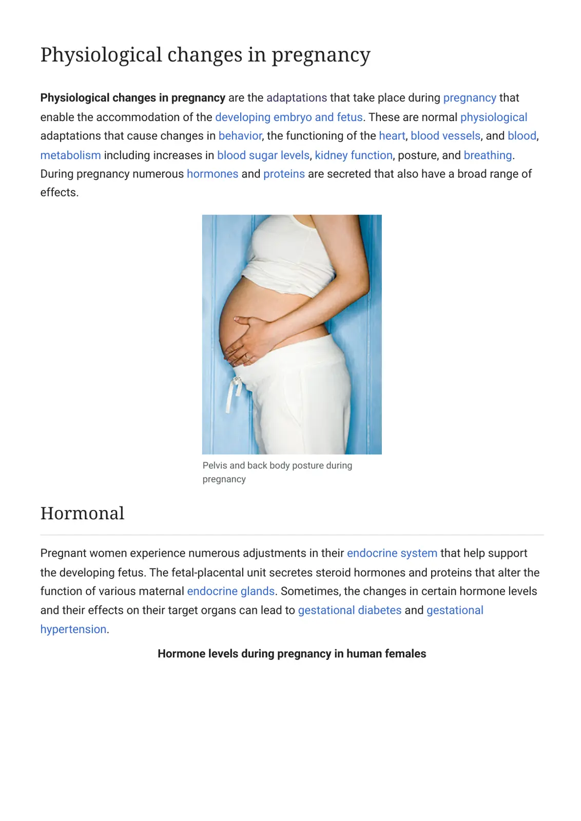 غلاف تقرير Physiological Changes in Pregnancy