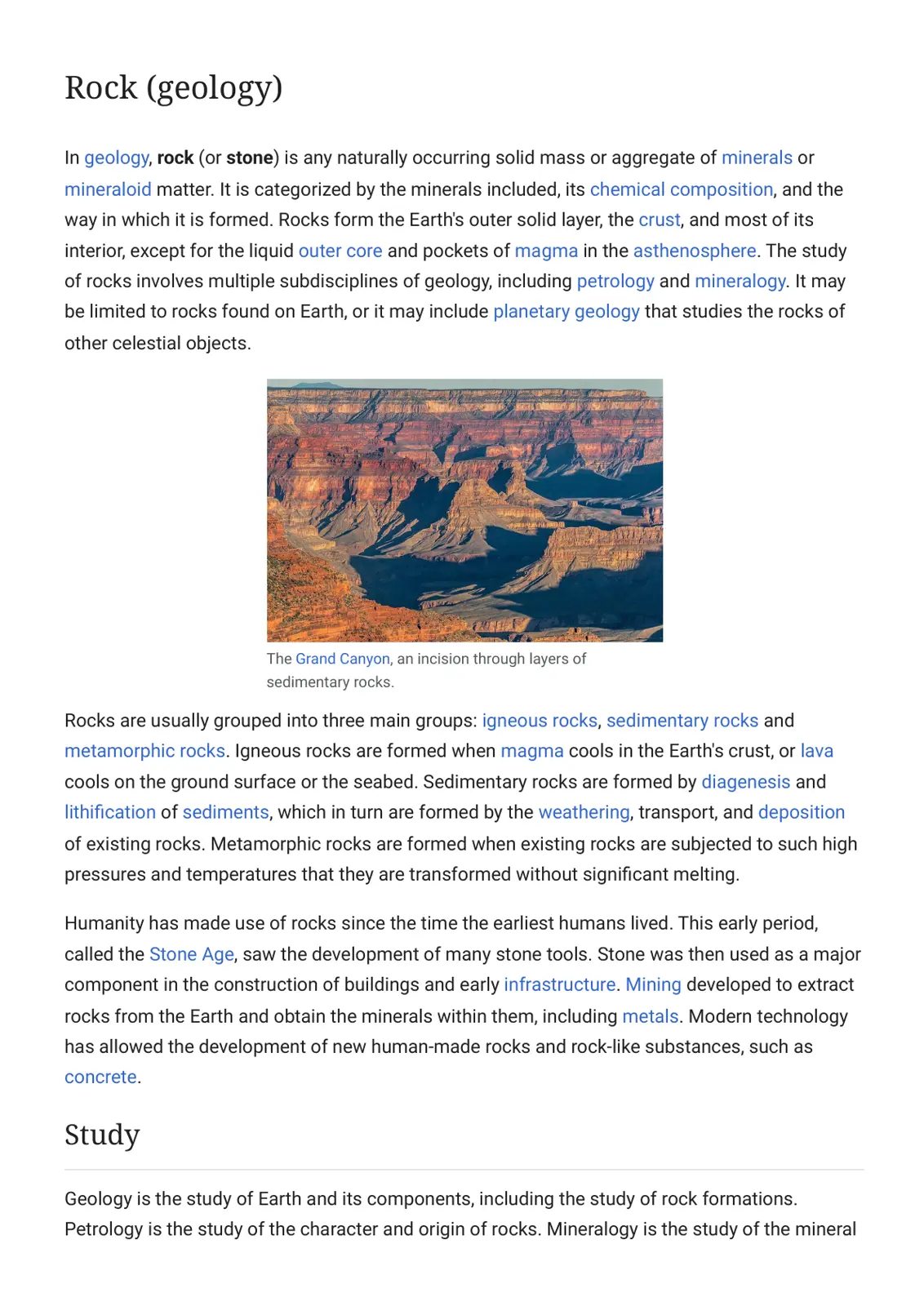 غلاف تقرير Rock (geology)
