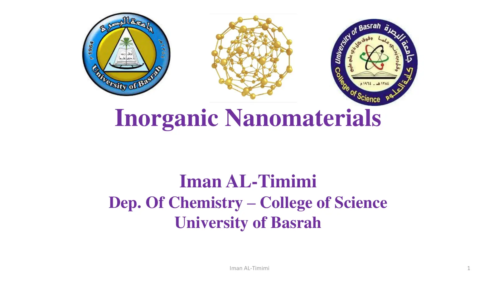 غلاف تقرير Inorganic Nanomaterials