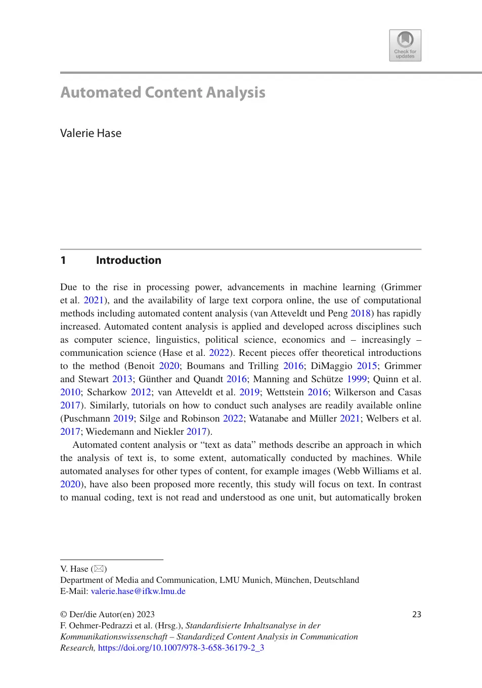 غلاف تقرير Automated Content Analysis