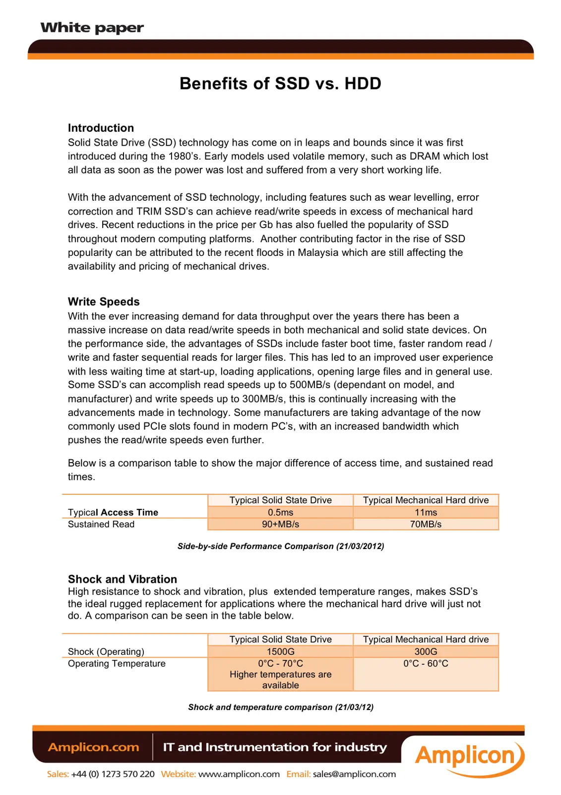 غلاف تقرير Benefits of SSD vs. HDD