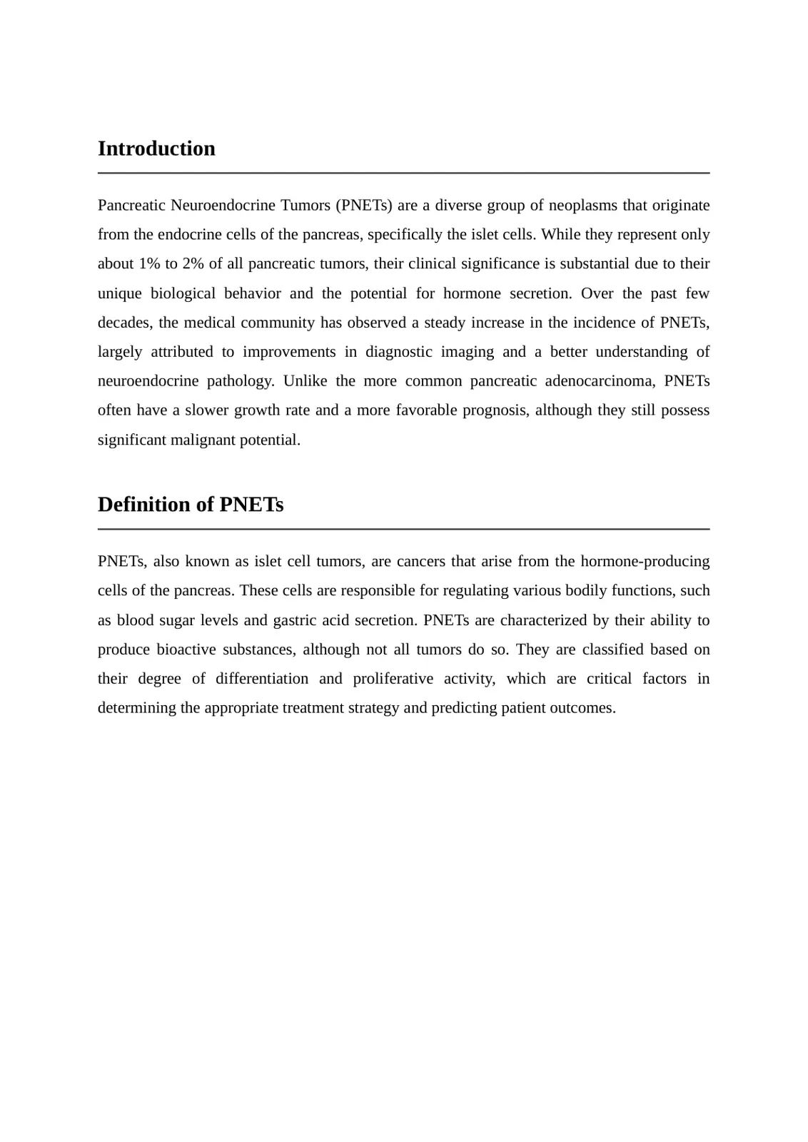 غلاف تقرير Pancreatic Neuroendocrine Tumors: Biology, Diagnosis, and Treatment