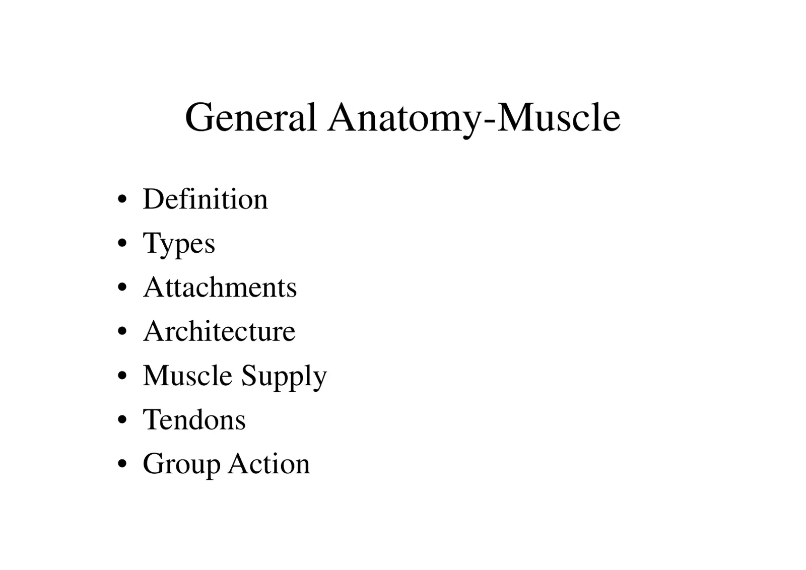 غلاف تقرير General Anatomy-Muscle