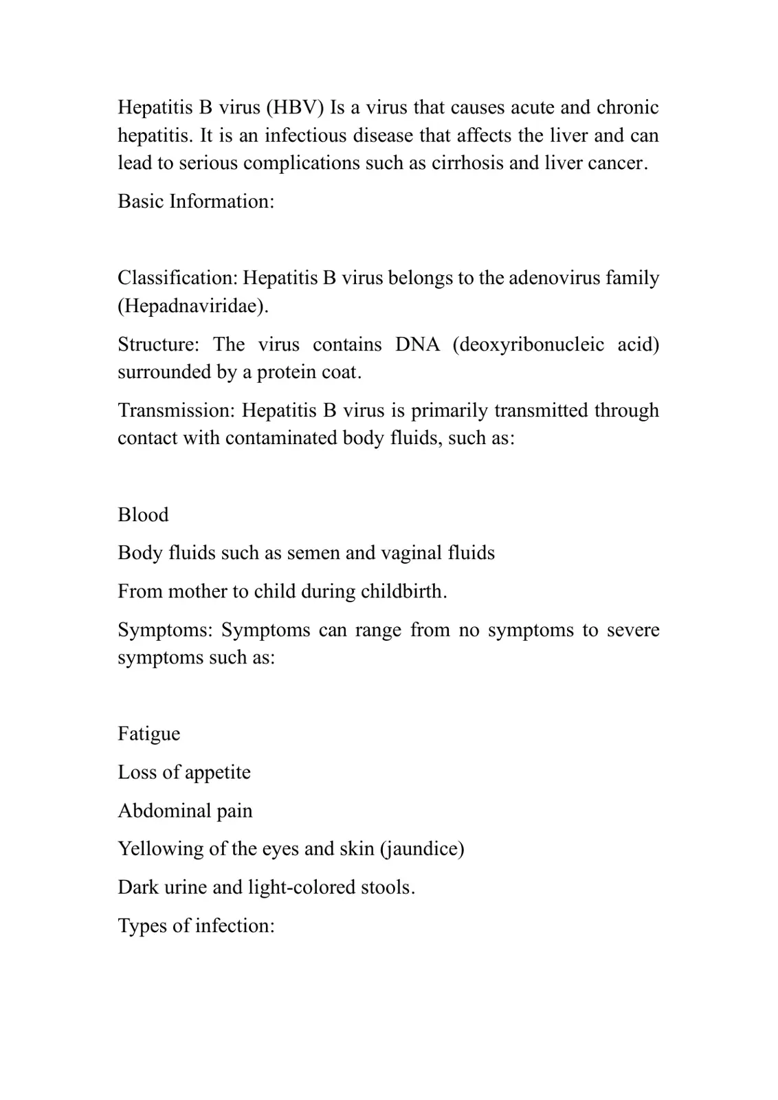 غلاف تقرير Hepatitis B virus (HBV)
