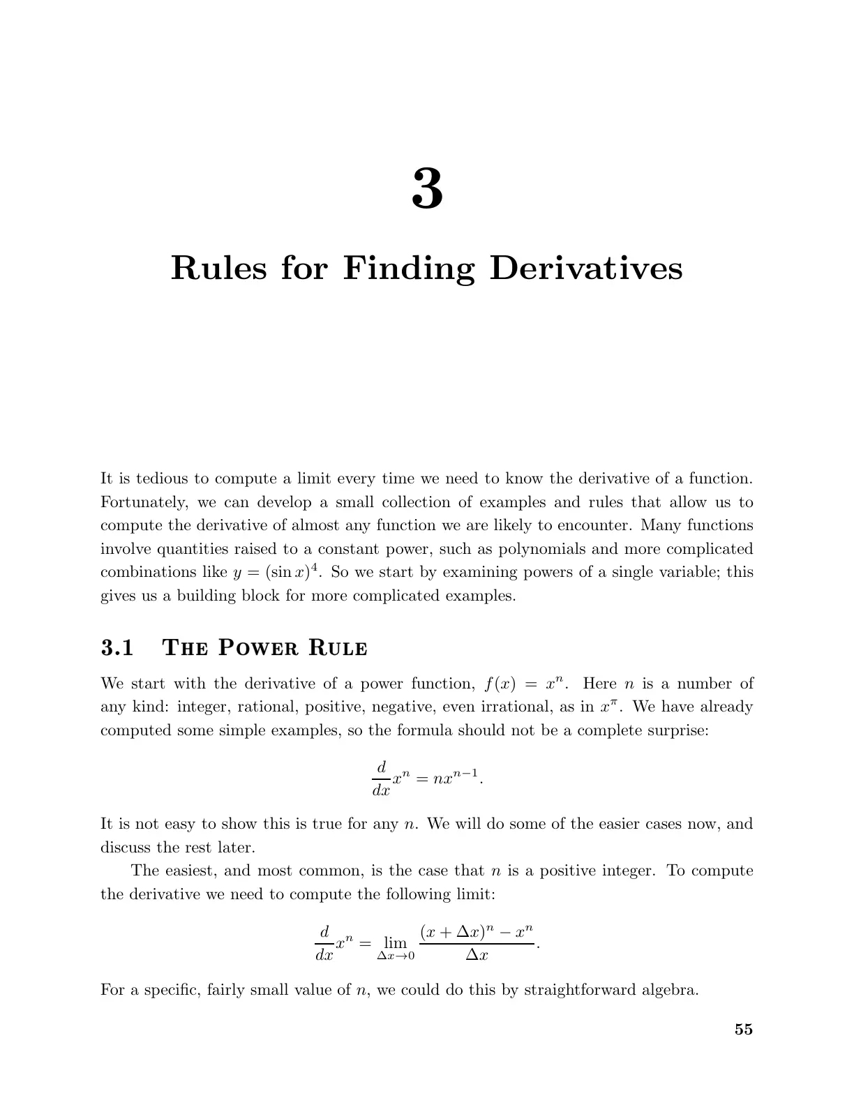 غلاف تقرير 3 – Rules for Finding Derivatives