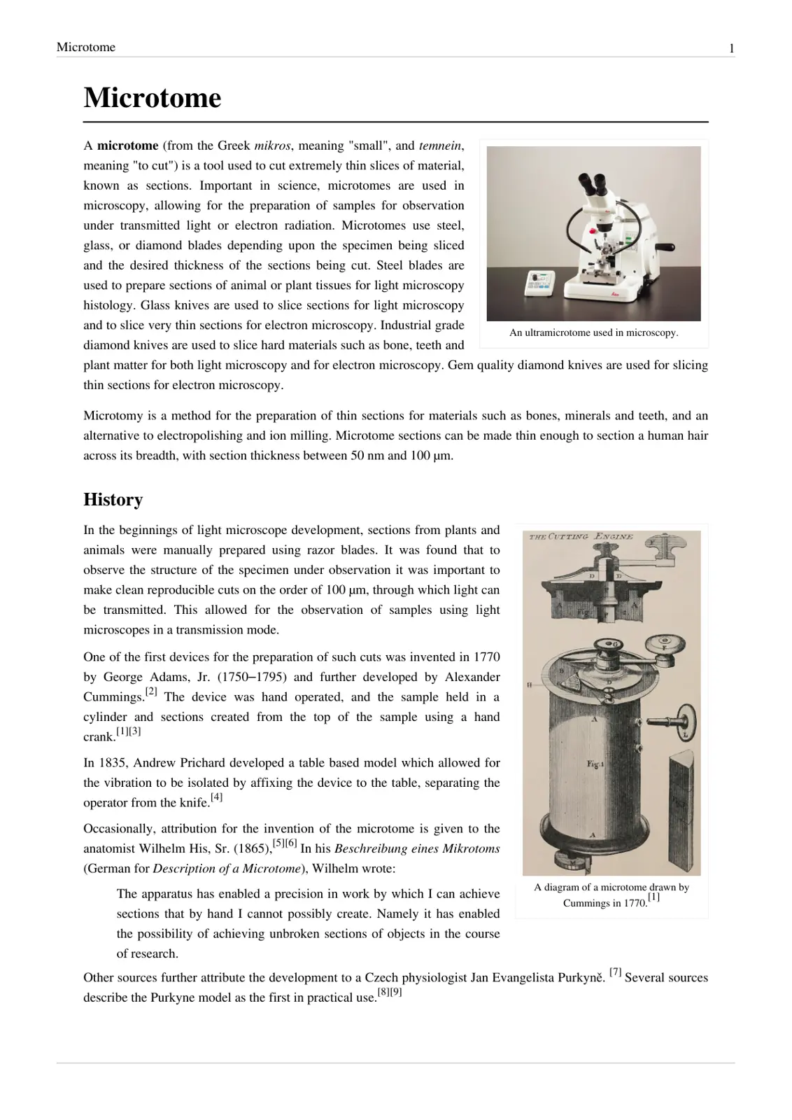 غلاف تقرير Microtome