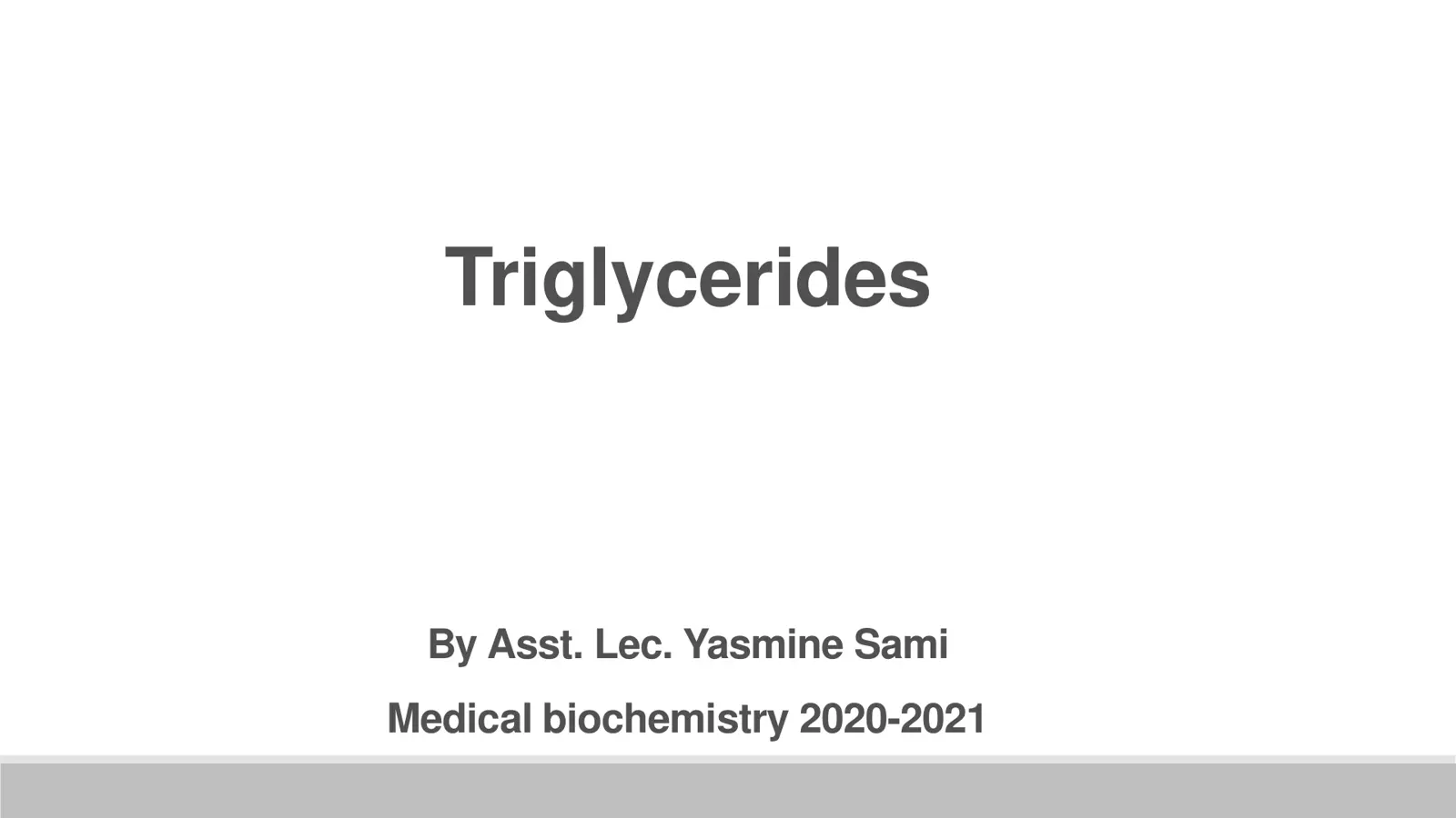 غلاف تقرير Triglycerides
