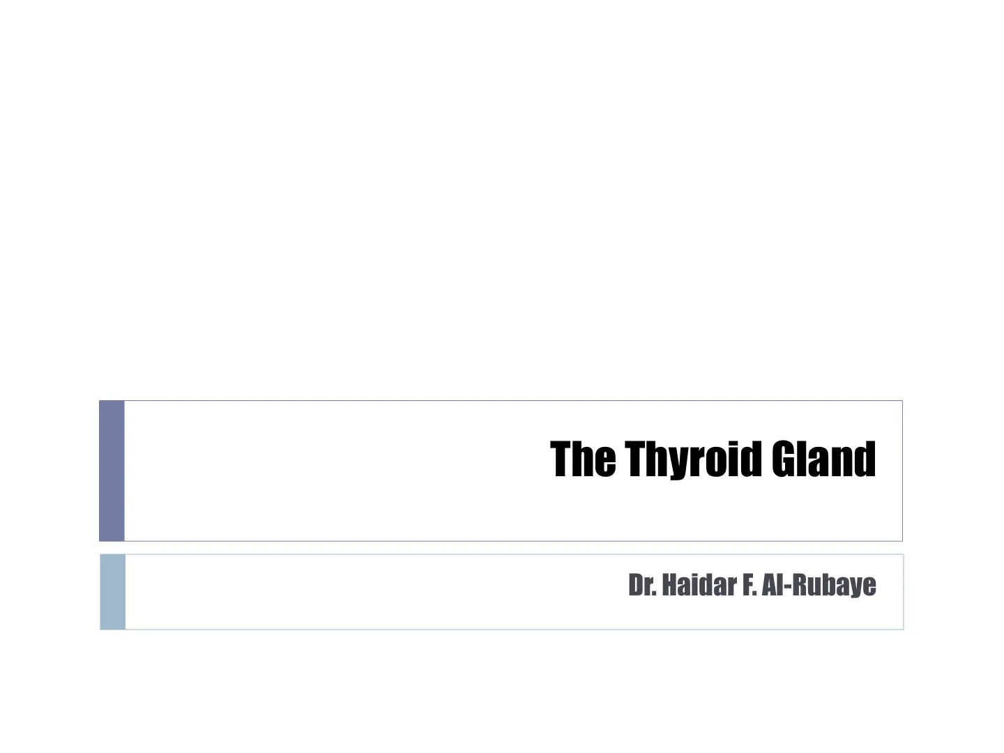 غلاف تقرير The Thyroid Gland