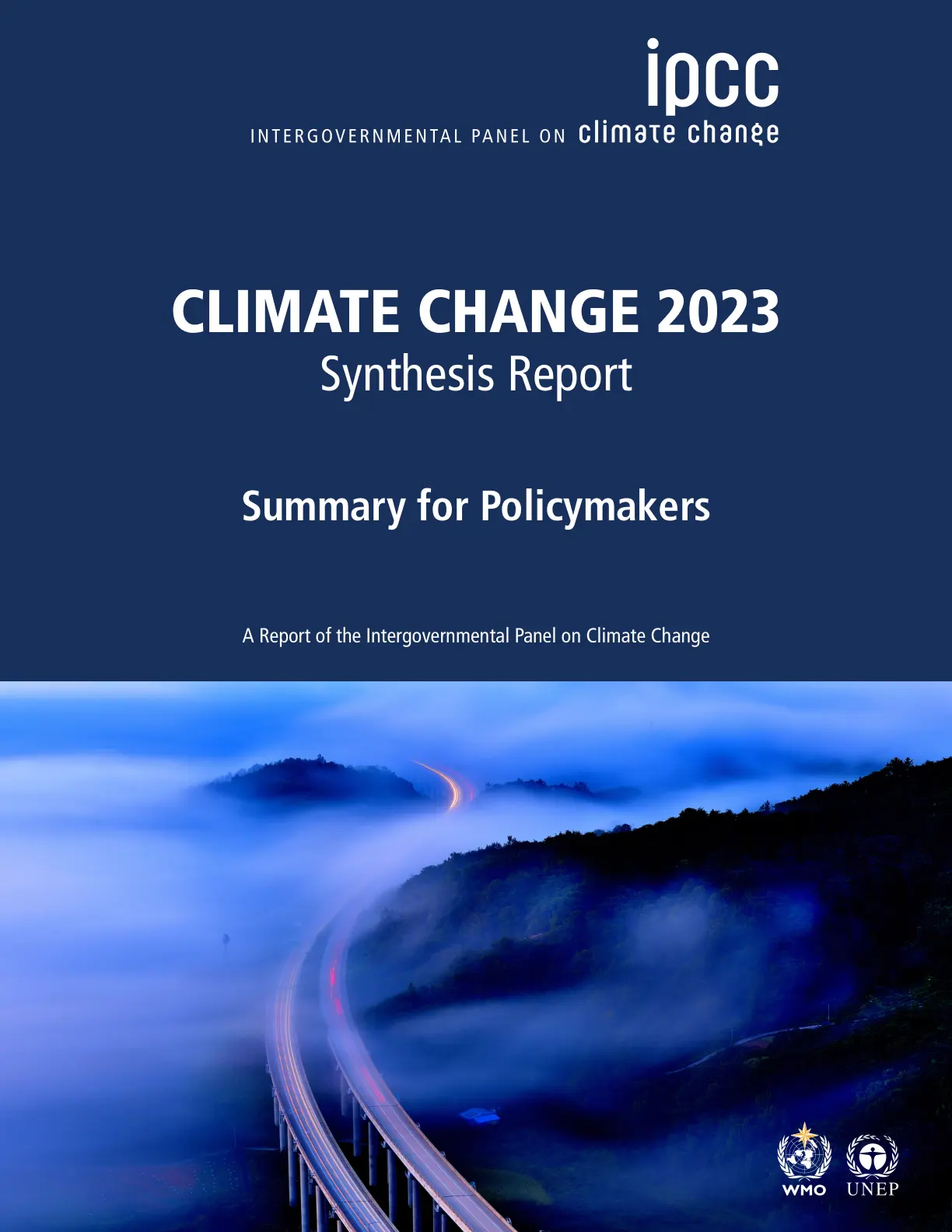 غلاف تقرير Climate Change 2023 Synthesis Report