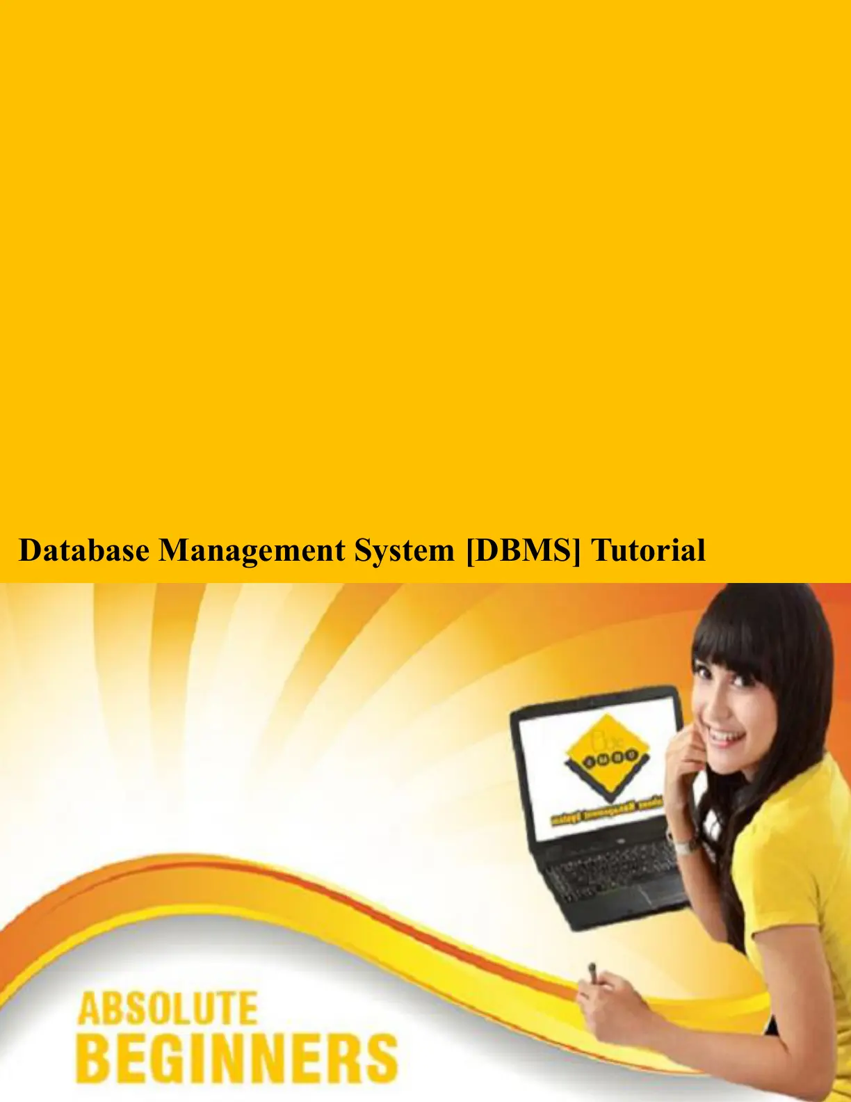 غلاف تقرير Database Management System [DBMS] Tutorial
