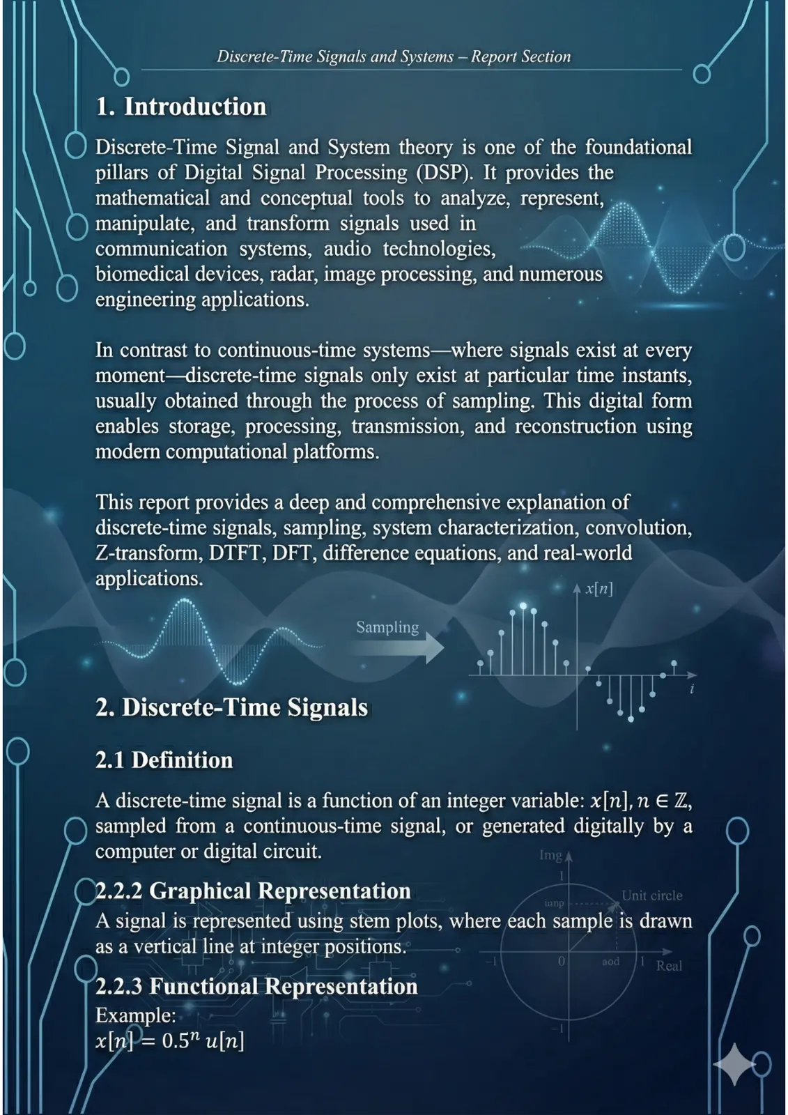 غلاف تقرير Discrete-Time Signals and Systems