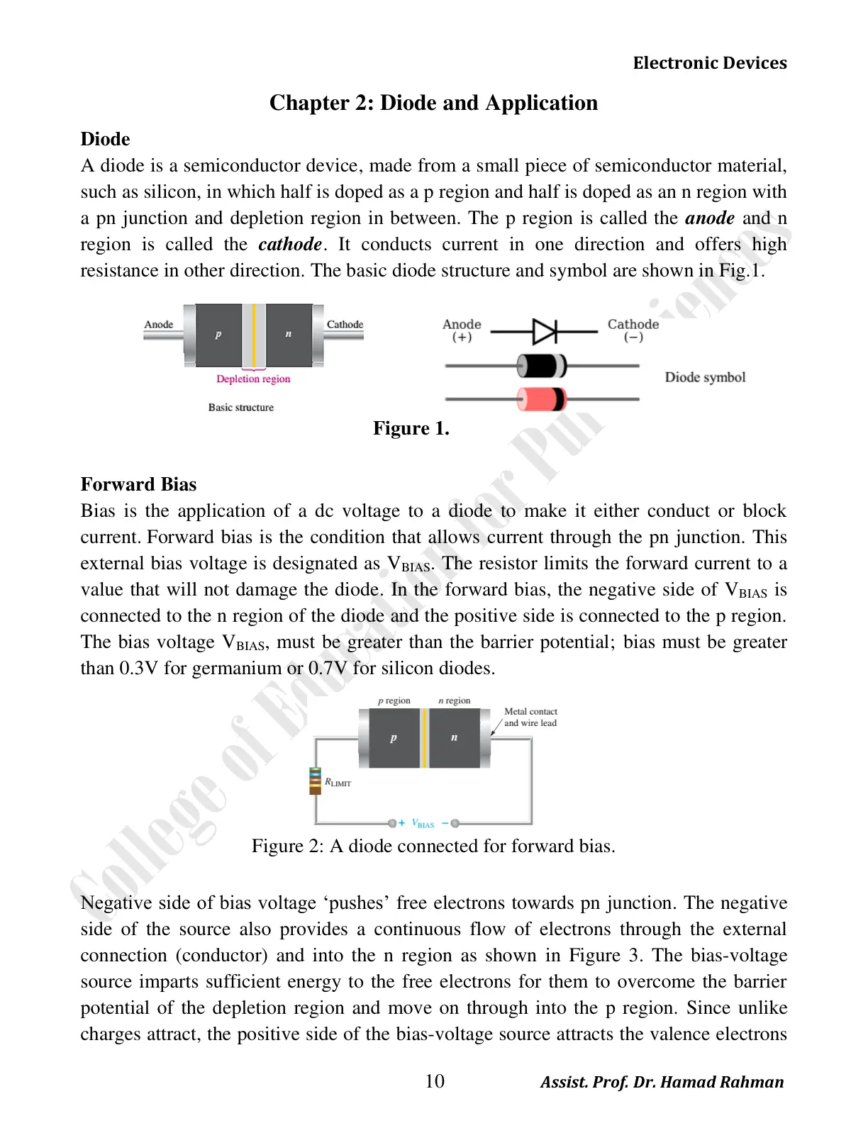 غلاف تقرير Diode and Application