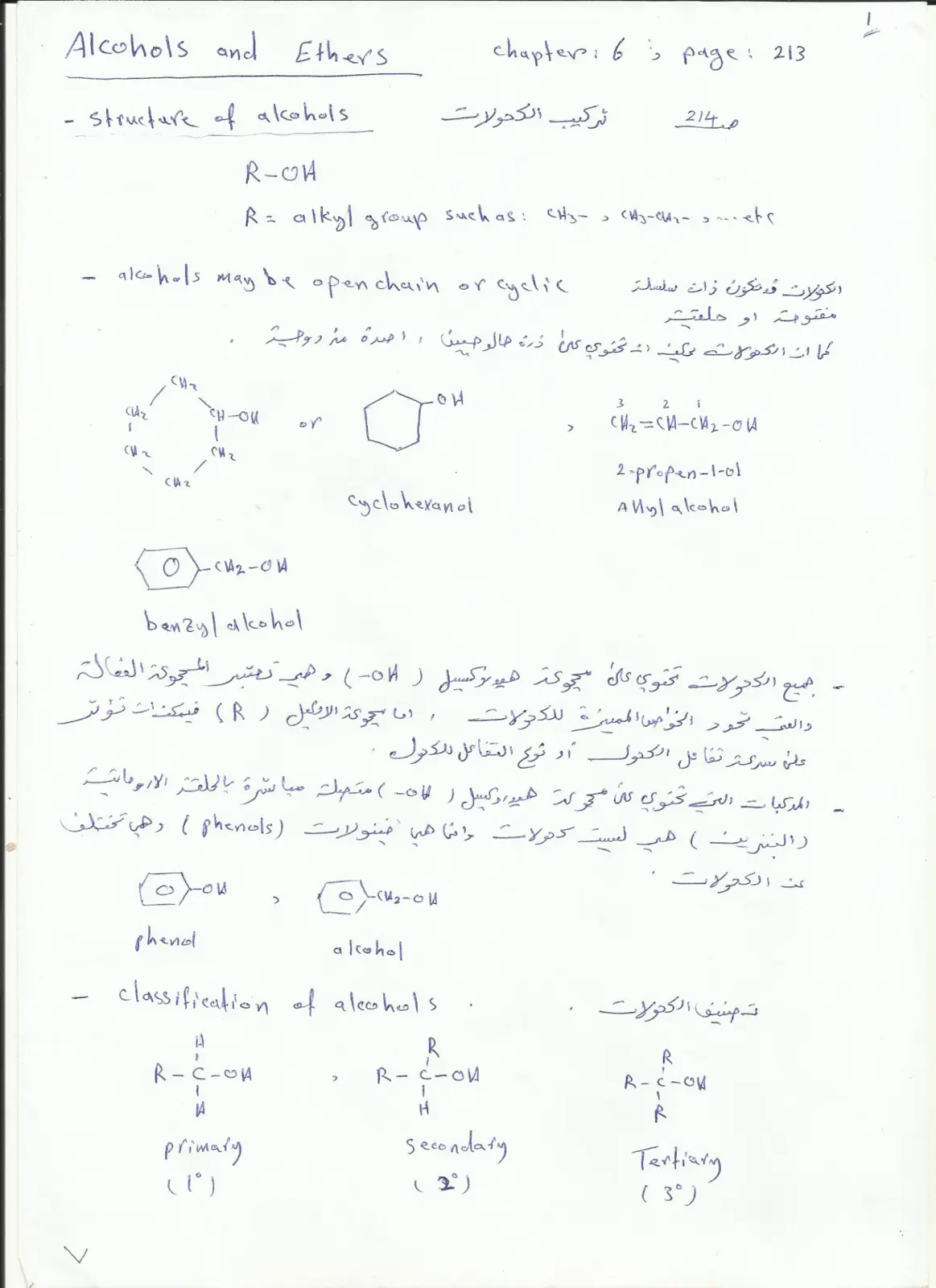 غلاف تقرير الكحولات والإيثرات