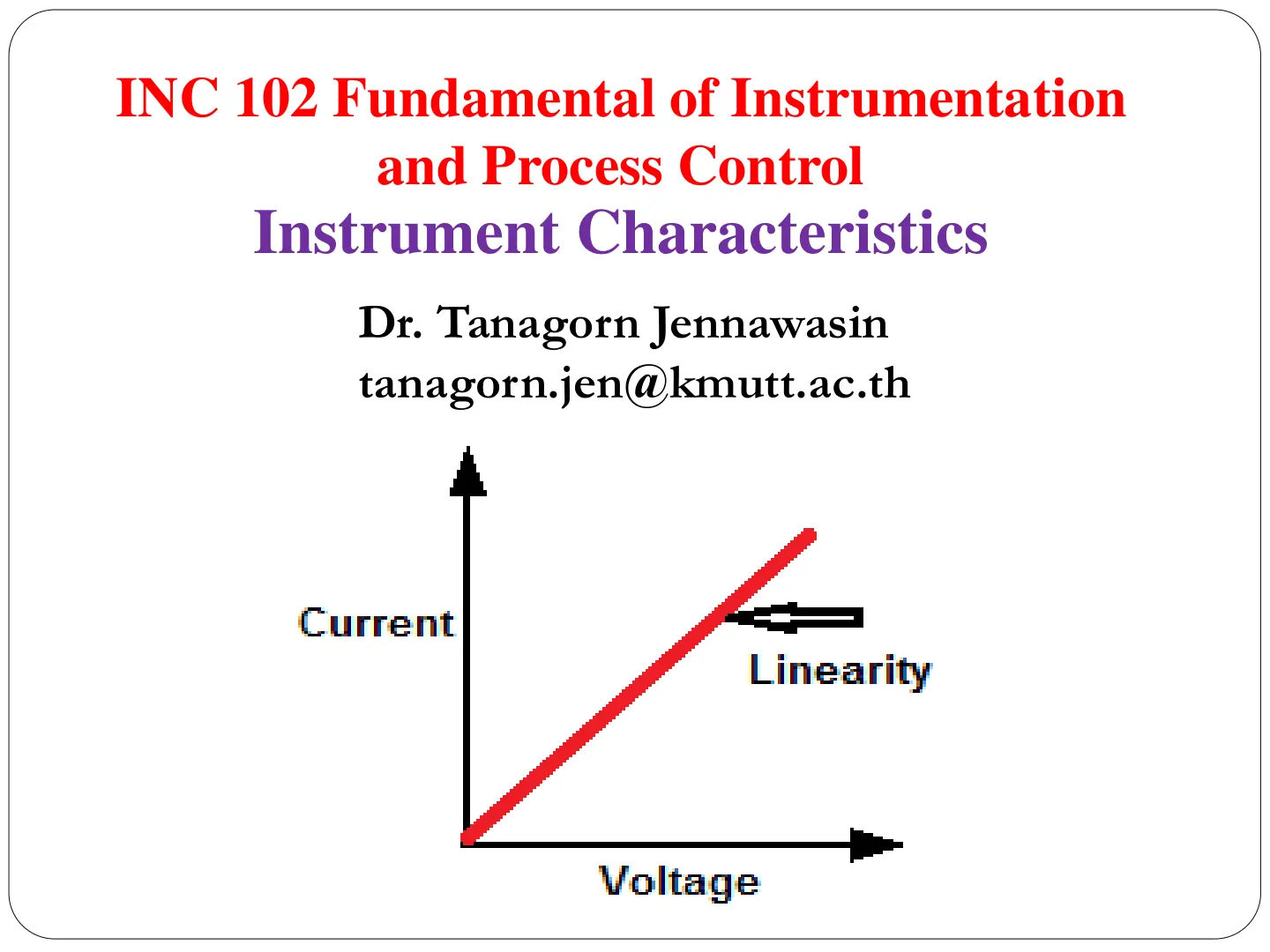 غلاف تقرير Instrument Characteristics