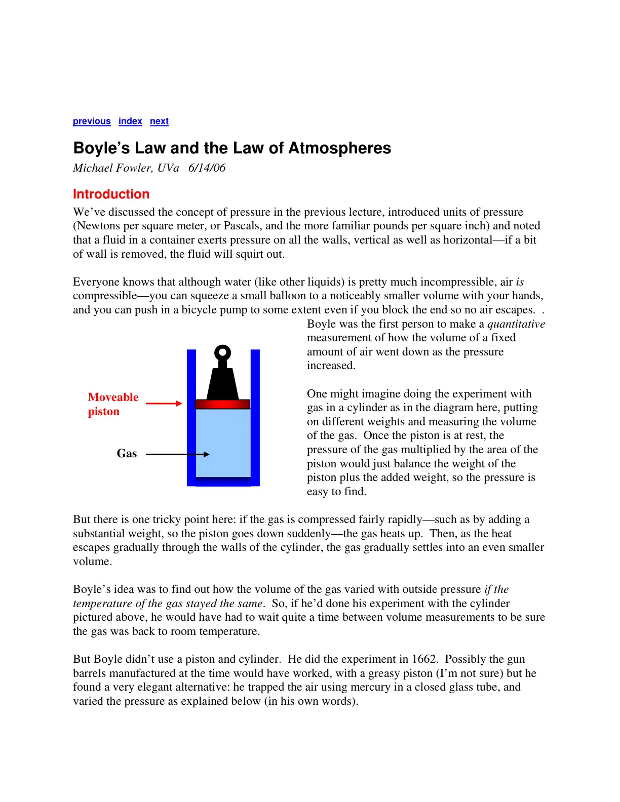 غلاف تقرير Boyle's Law and the Law of Atmospheres