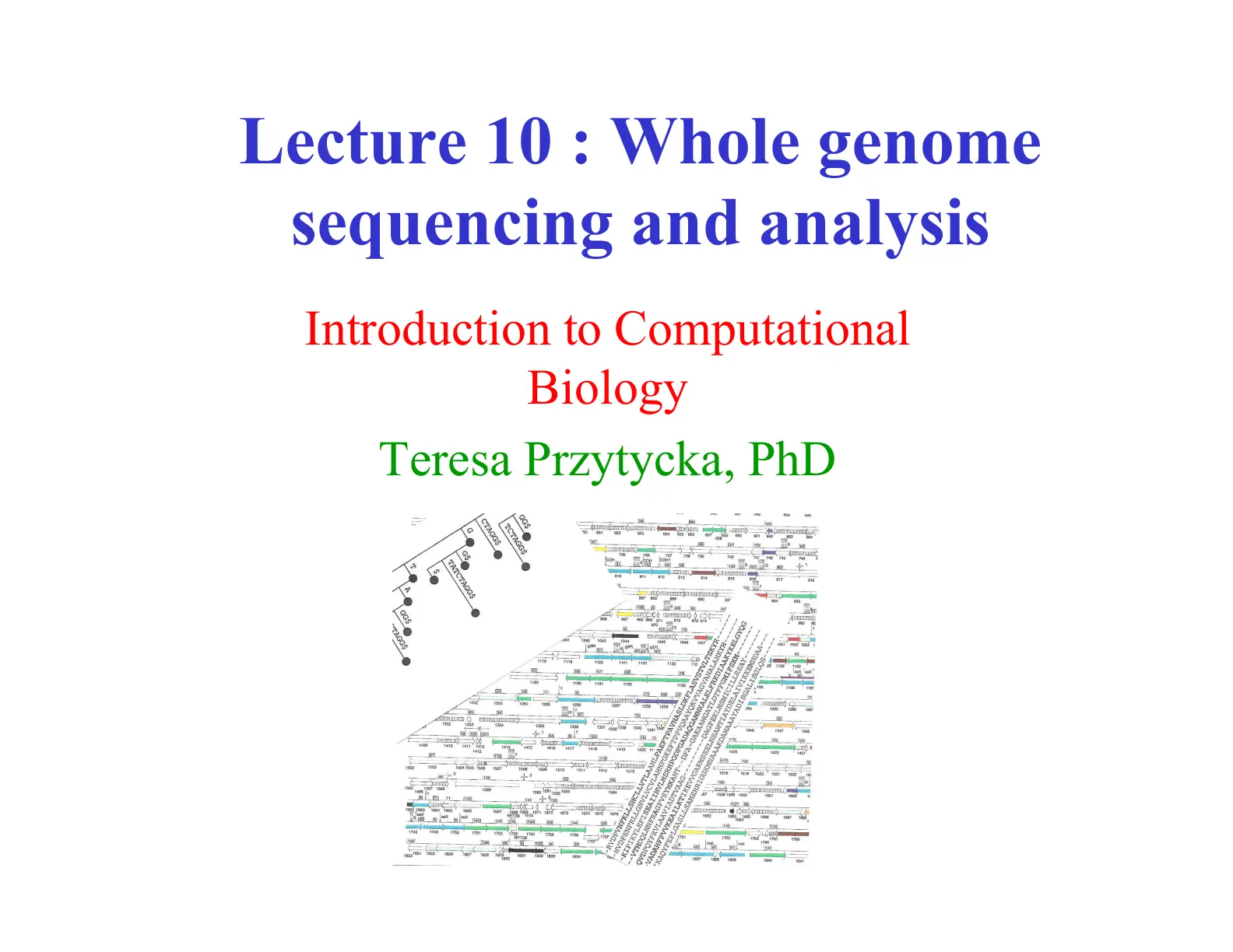 غلاف تقرير Lecture 10: Whole Genome Sequencing and Analysis