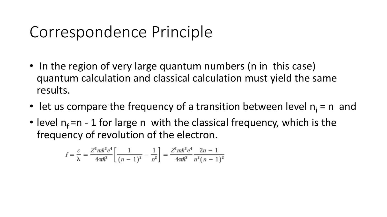 غلاف تقرير Correspondence Principle