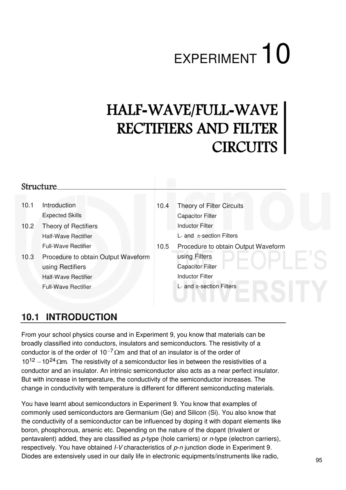 غلاف تقرير EXPERIMENT 10 HALF-WAVE/FULL-WAVE RECTIFIERS AND FILTER CIRCUITS