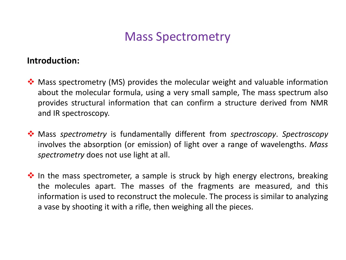 غلاف تقرير Mass Spectrometry