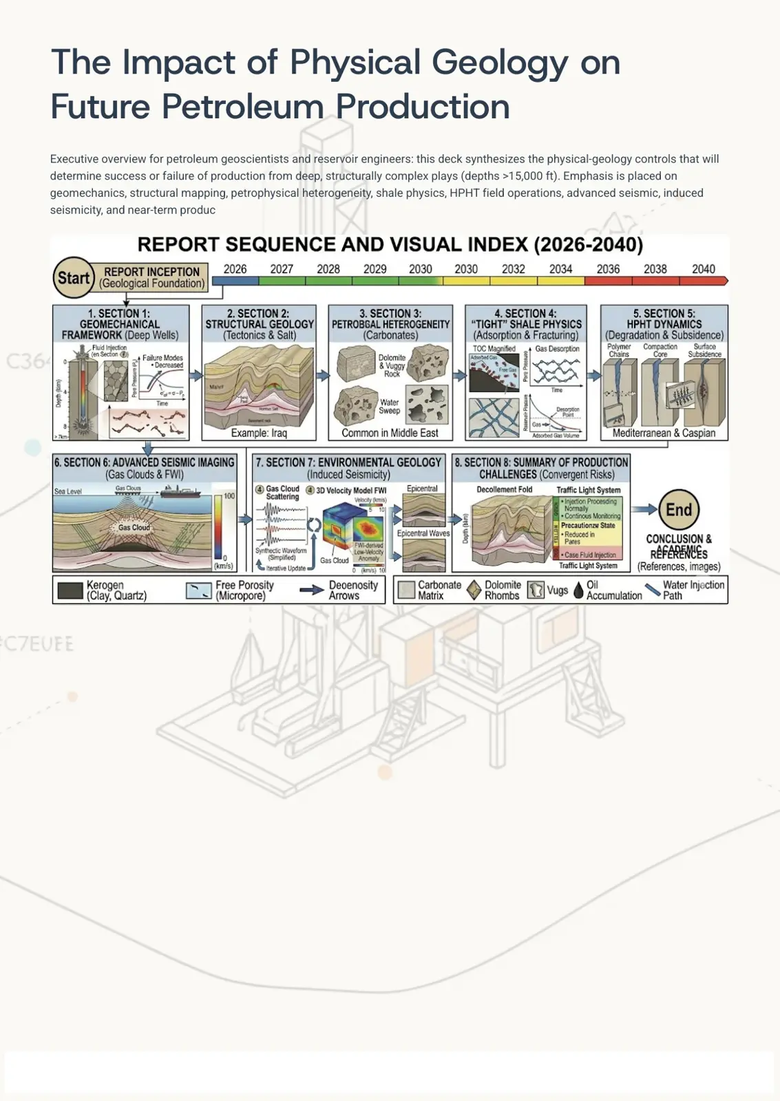 غلاف تقرير The Impact of Physical Geology on Future Petroleum Production