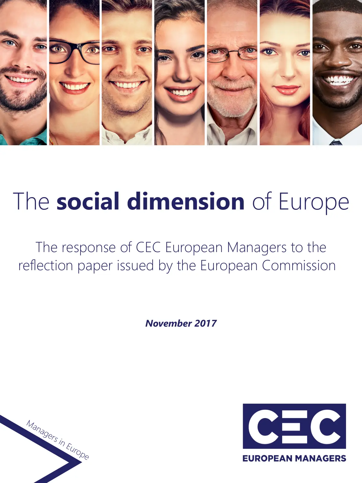 غلاف تقرير The social dimension of Europe