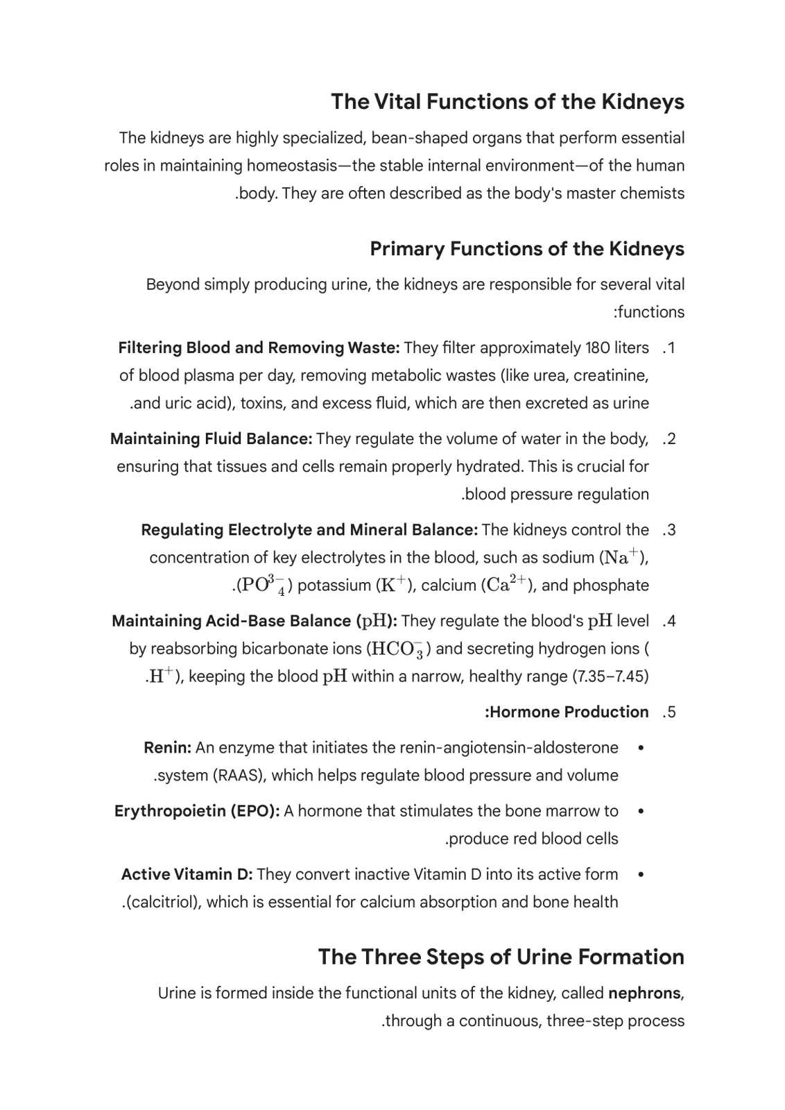 غلاف تقرير The Vital Functions of the Kidneys