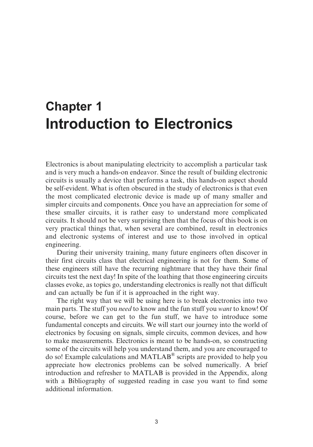 غلاف تقرير Introduction to Electronics