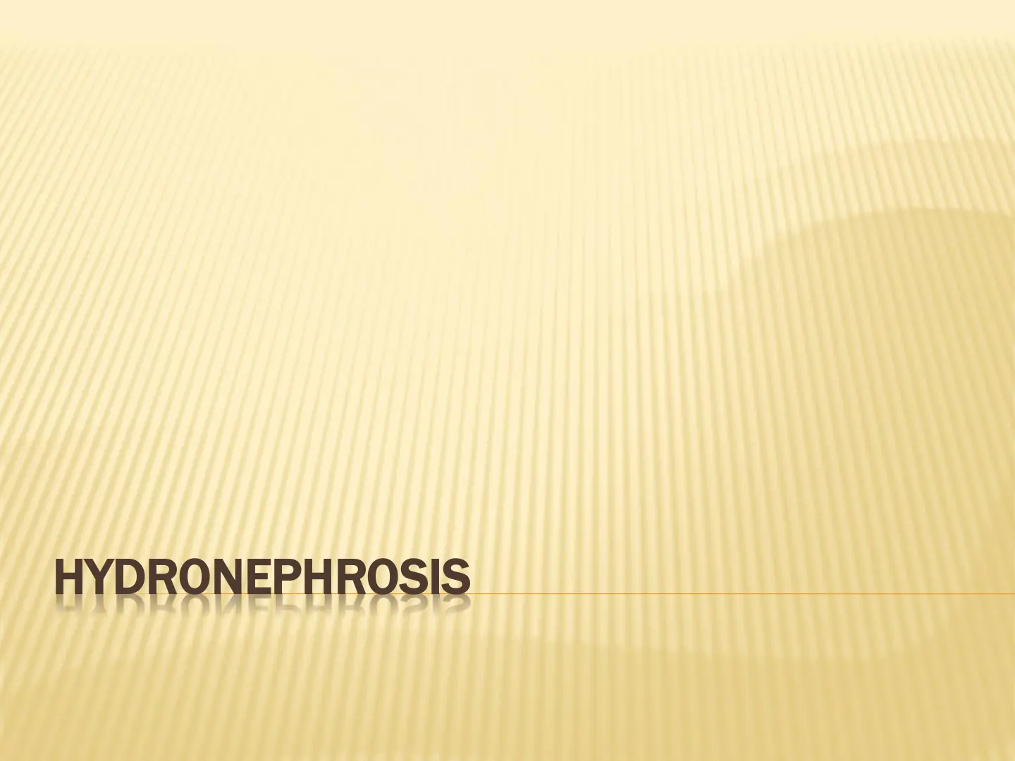 غلاف تقرير HYDRONEPHROSIS