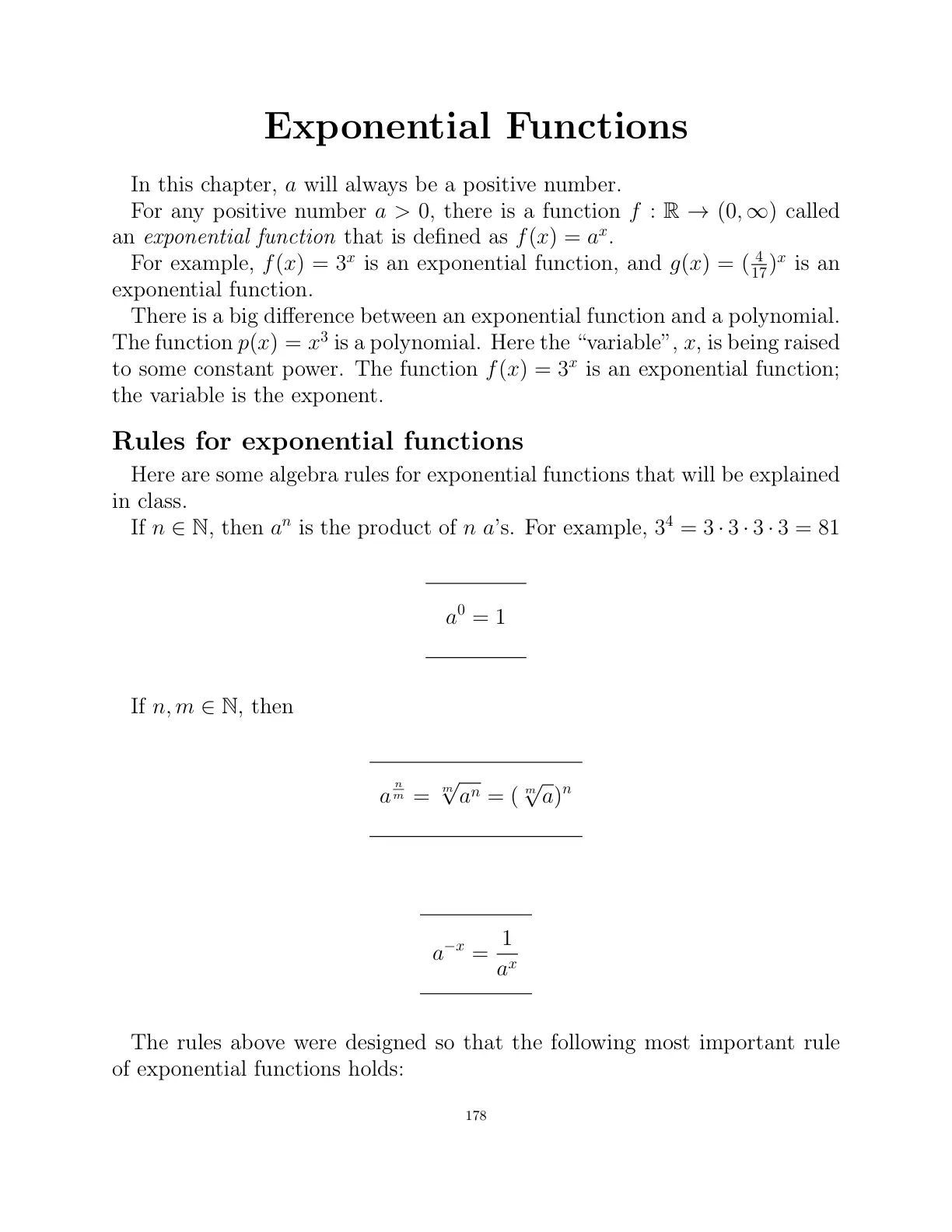 غلاف تقرير Exponential Functions