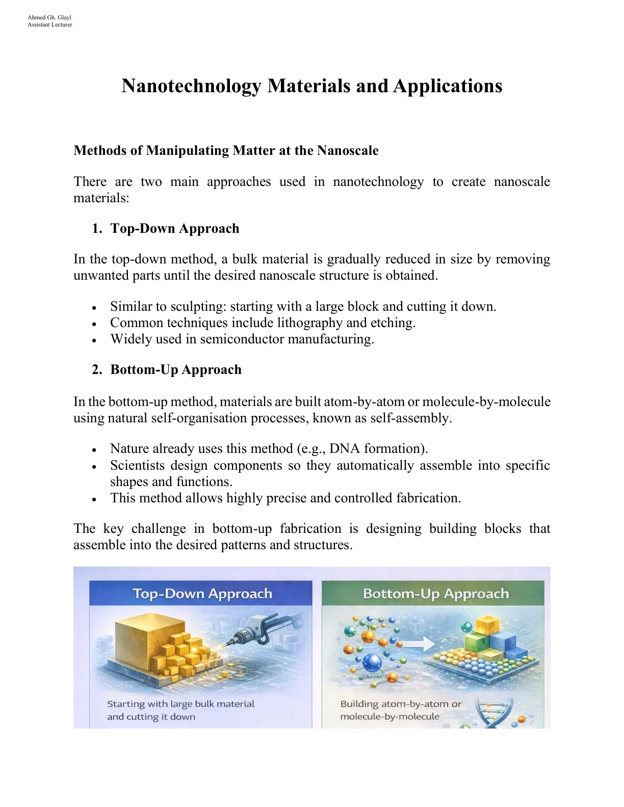 غلاف تقرير Nanotechnology Materials and Applications
