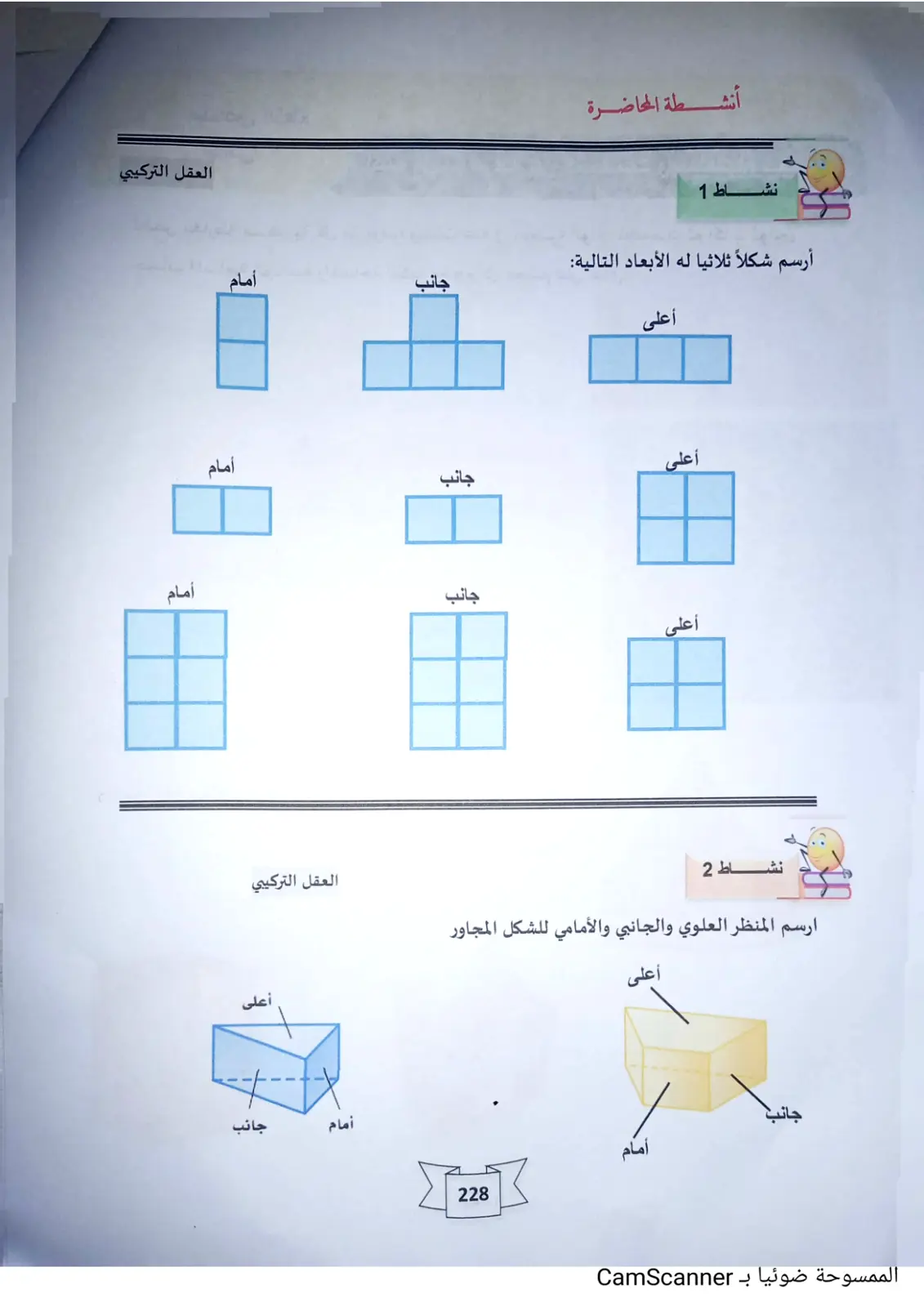 غلاف تقرير العقل التركيبي - أنشطة المحاضرة