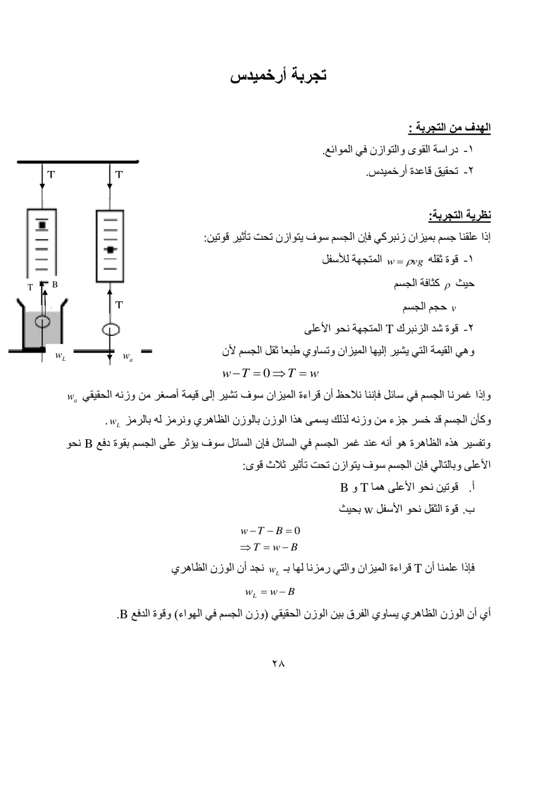 غلاف تقرير تجربة أرخميدس