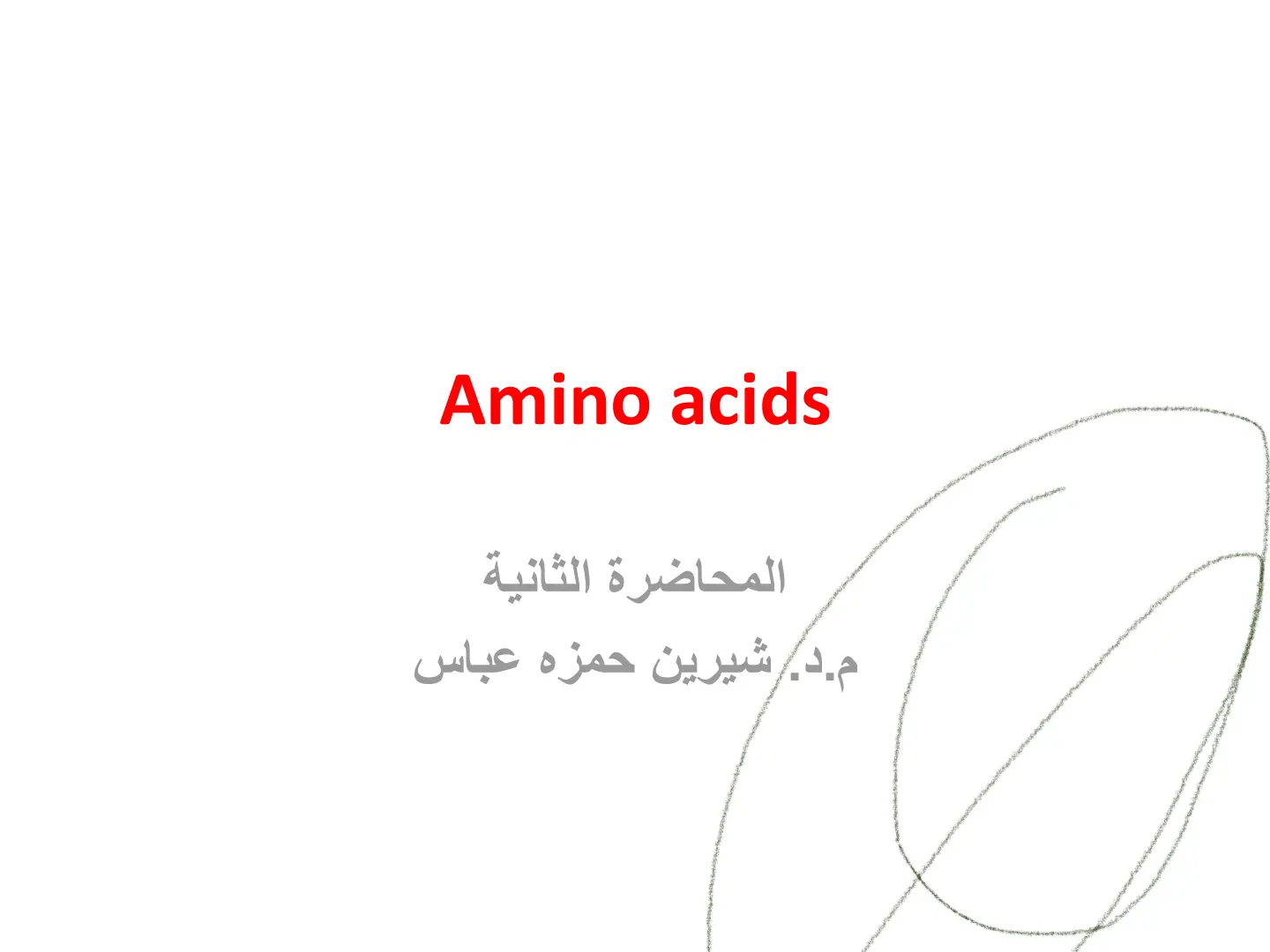 غلاف تقرير Amino acids